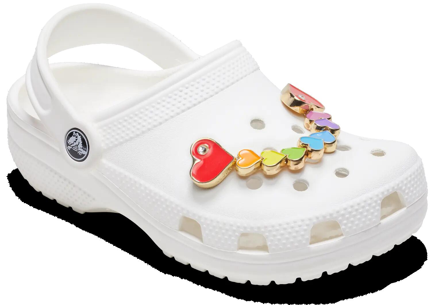 Przypinki Jibbitz CROCS RAINBOW HEART CHAIN 1 PC UNI 2/3