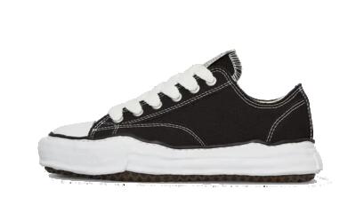 Schoenen - casual - unisex - lage canvas met og-zool - zwart