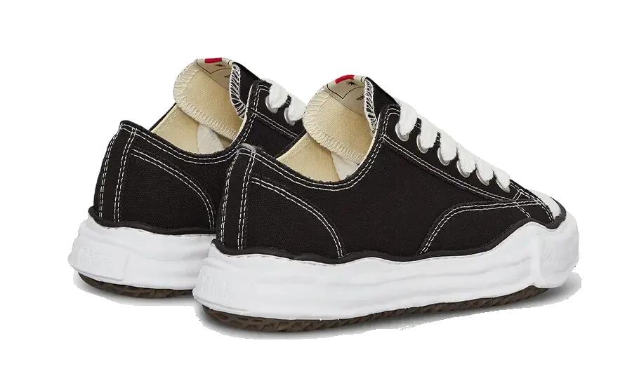 Chaussures - baskets basses en canvas peterson og sole noir/blanc 3/4