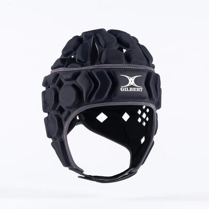 Casque de rugby Gilbert Octane Noir et gris