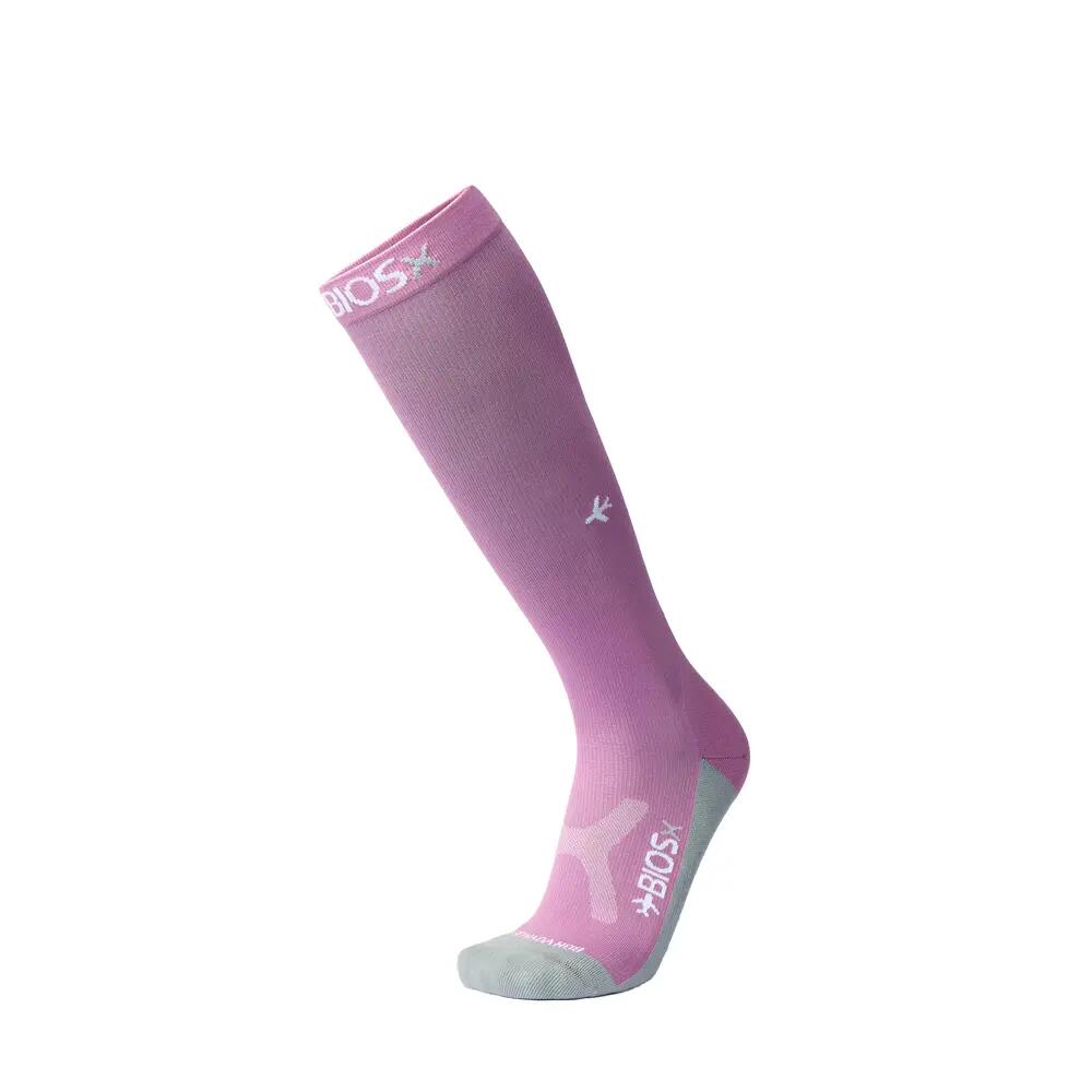 BIOSx Flight Compression Socks Organic Cotton Travel - Luxe Lilac