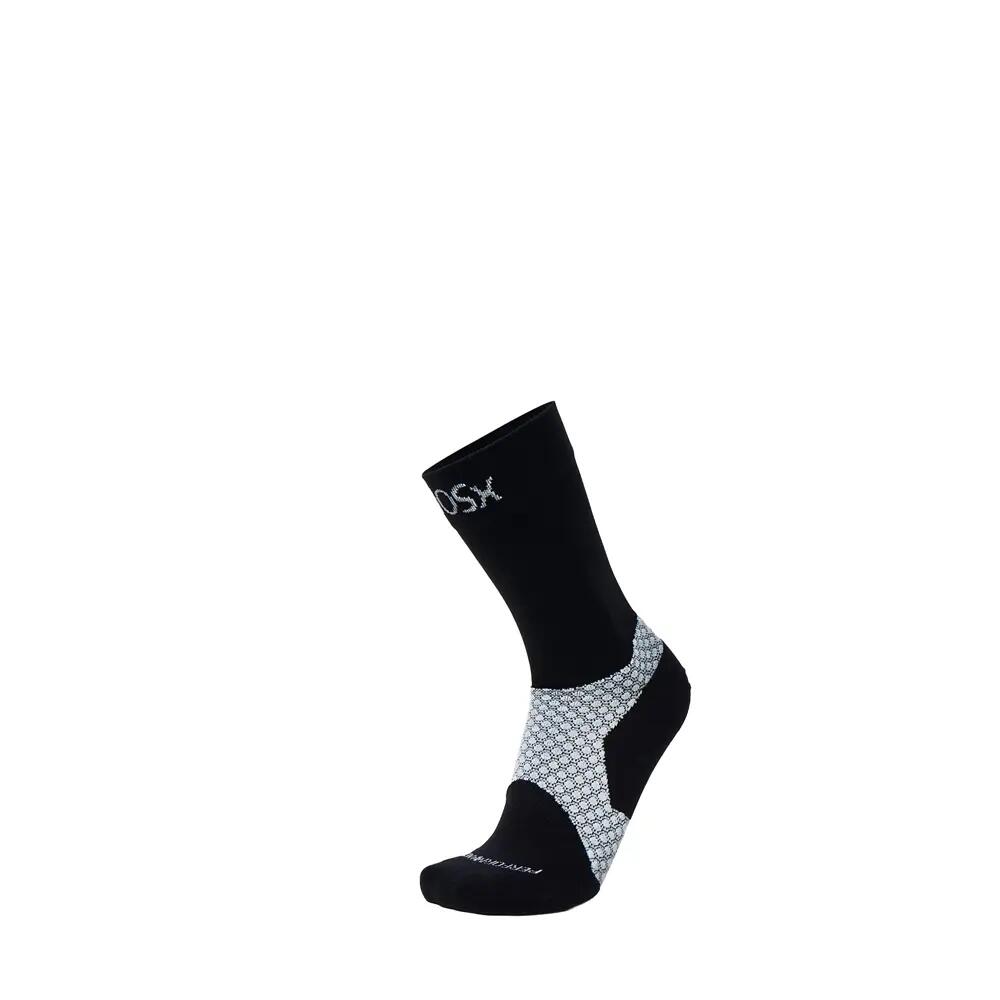 BIOSx Running Crew Compression Socks Anti-Blister Black