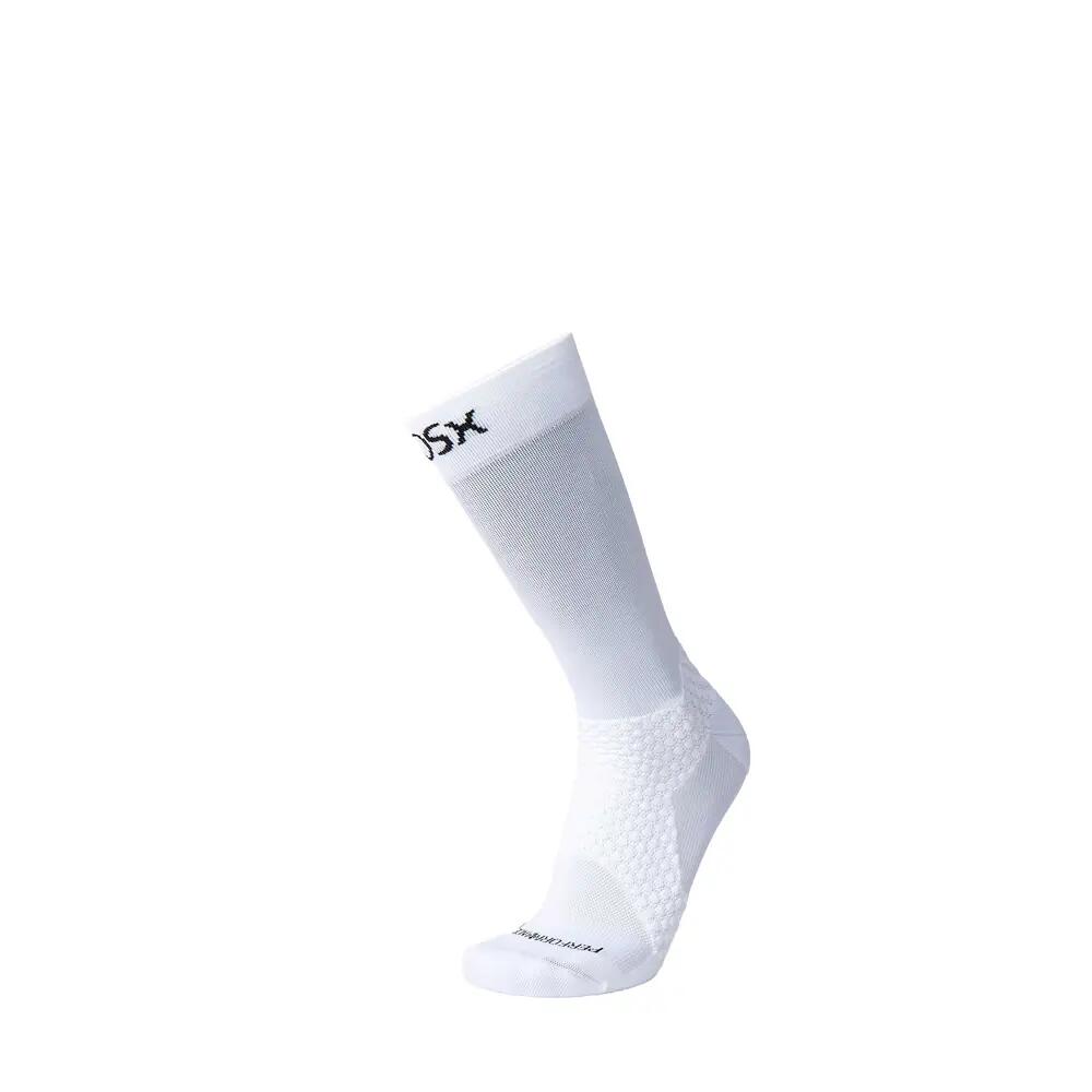 BIOSx Running Crew Compression Socks Anti-Blister Crisp White