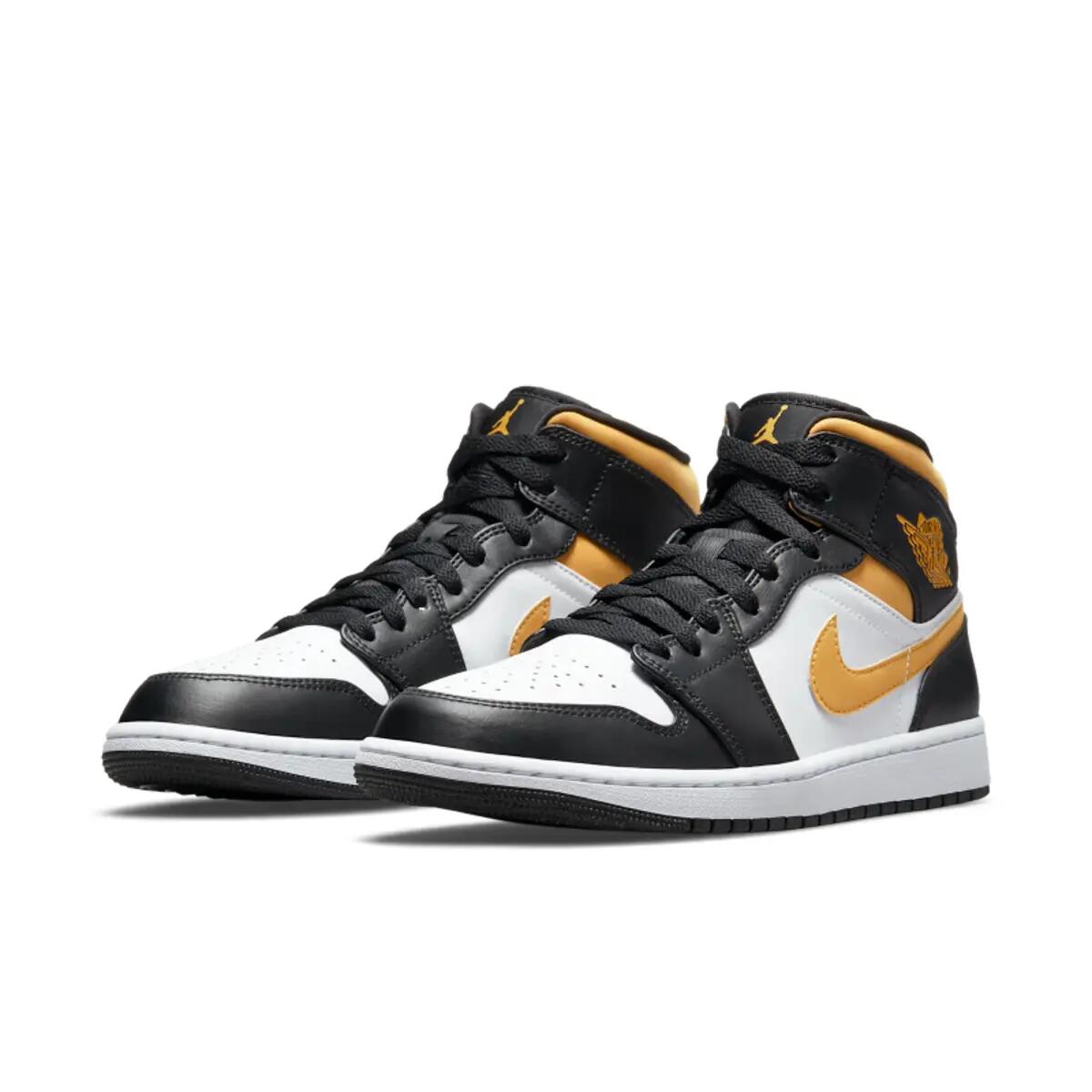 Chaussures  1 Mid White Pollen Black 5/6