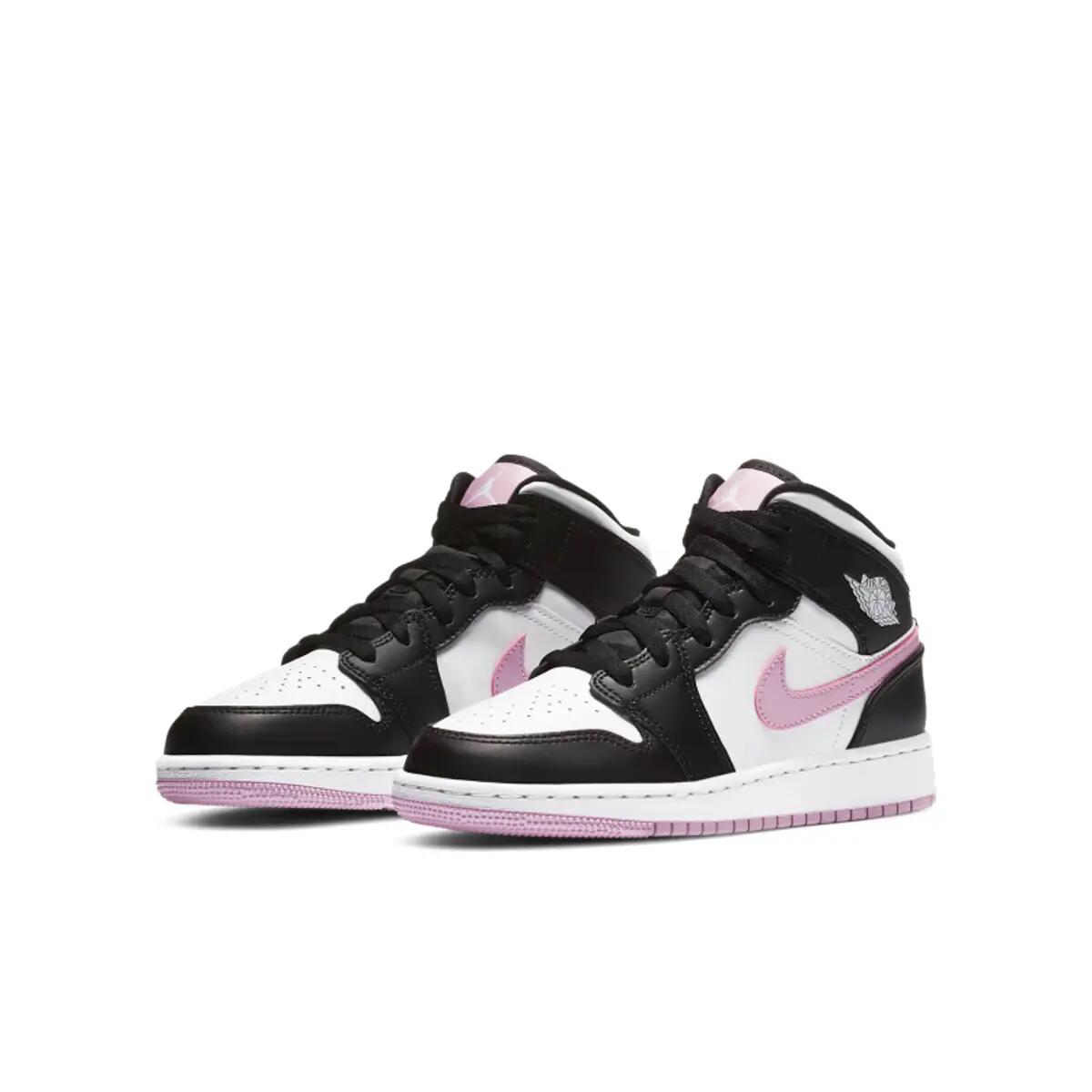 Zapatillas  1 Mid White Black Light Arctic Pink 5/6
