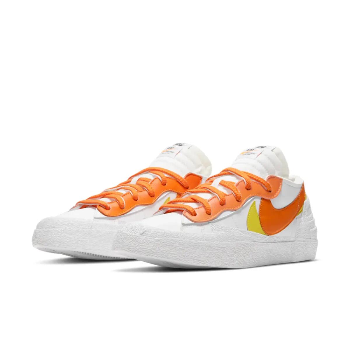 Nike Blazer Low sacai White Magma Orange 4/6