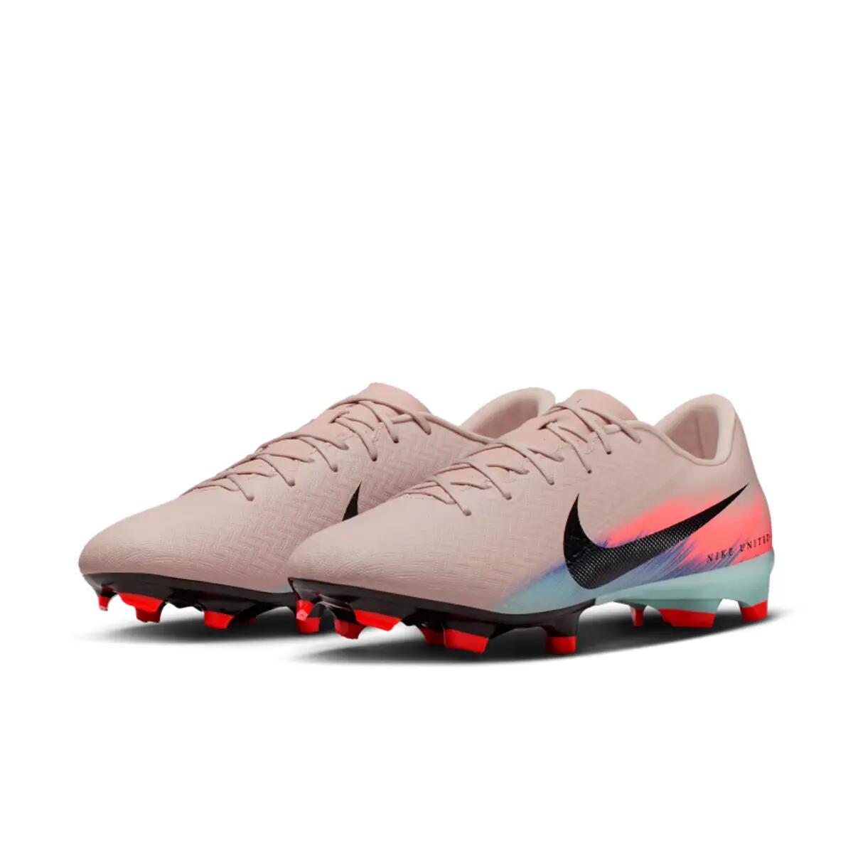 Chaussures De Foot Pour Terrain Ferme ZOOM MERCURIAL VAPOR Homme (Rose / Bleu) 5/6