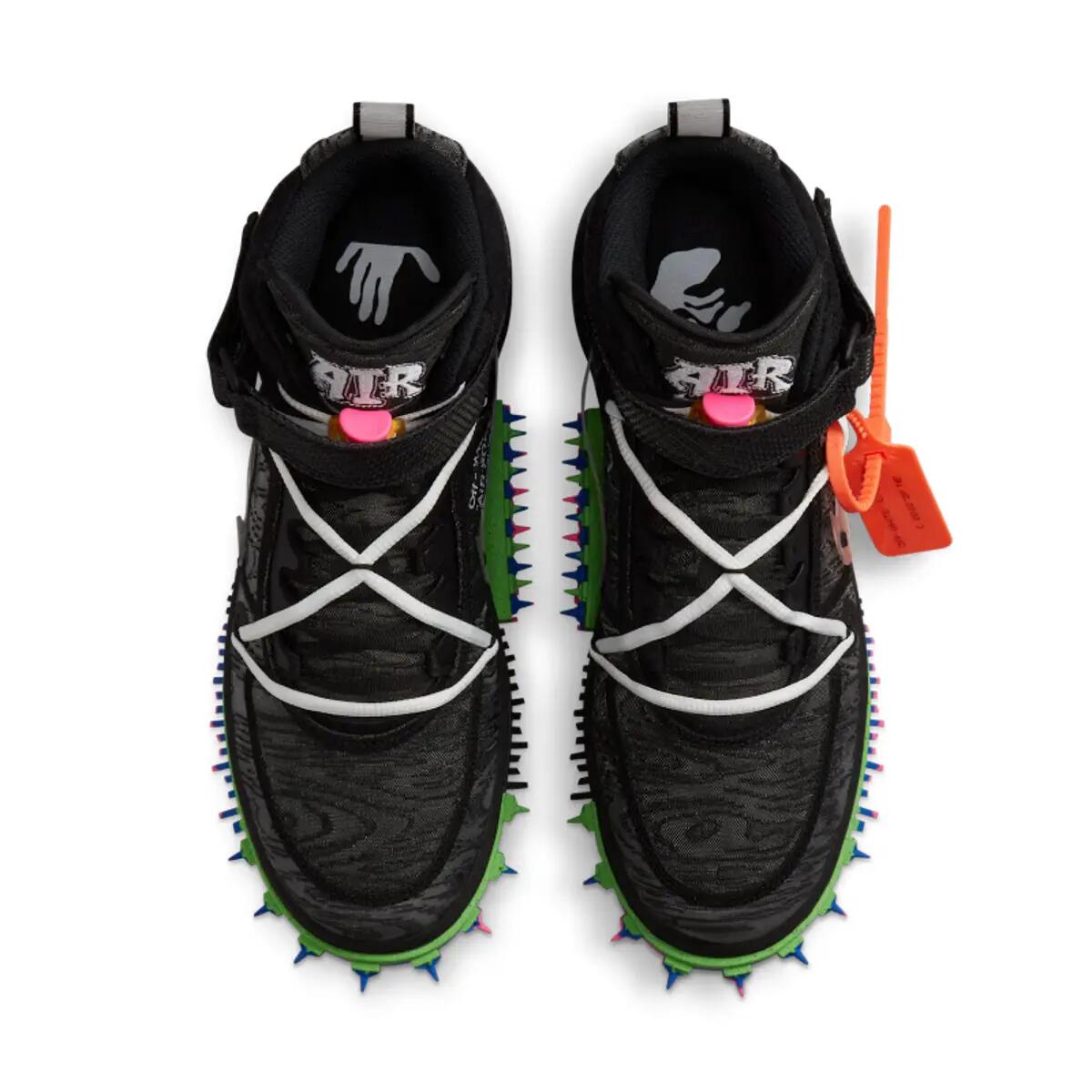 Chaussures  Air Force 1 Mid Off-White Clear Black 5/6