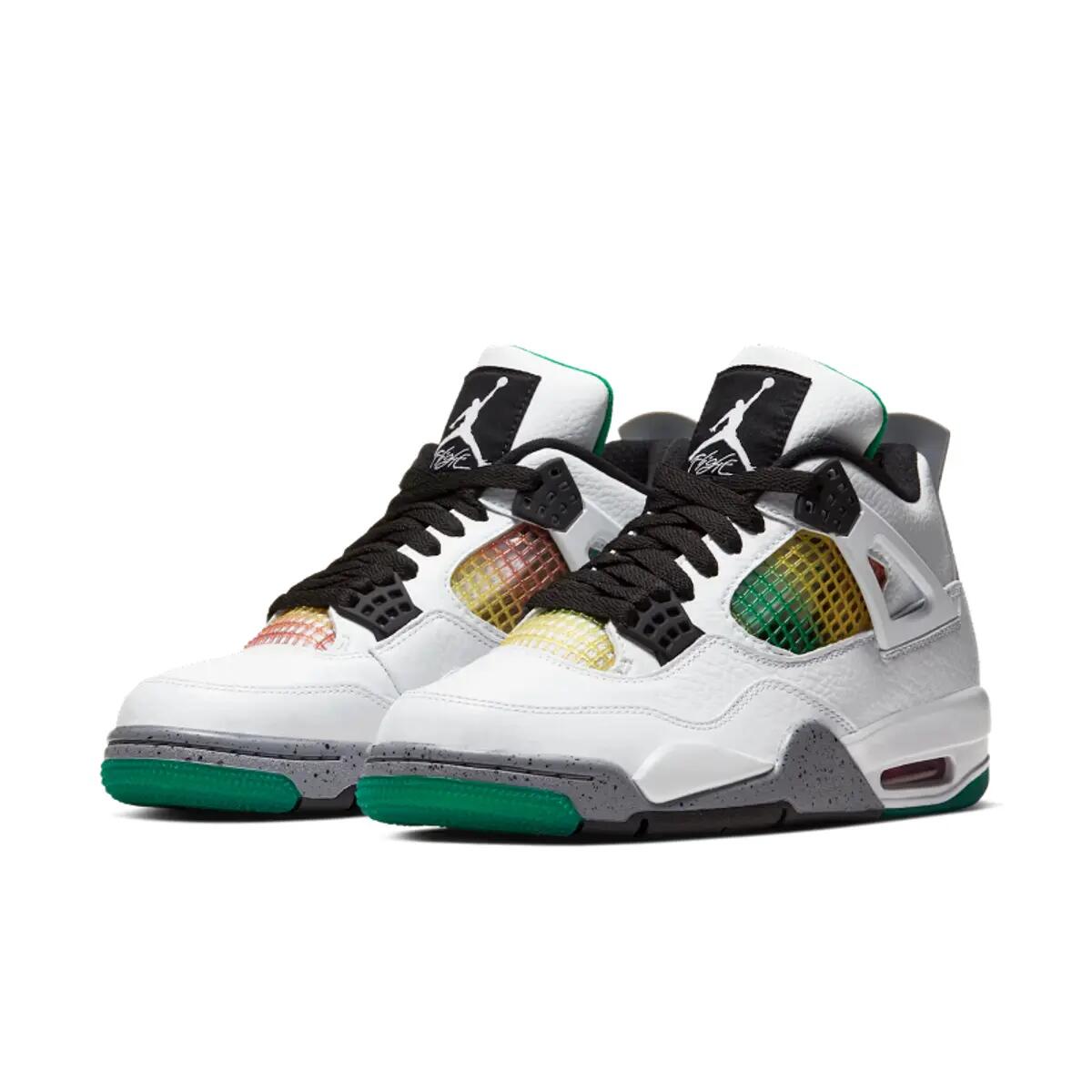 Chaussures  4 Retro Rasta Green 4/6