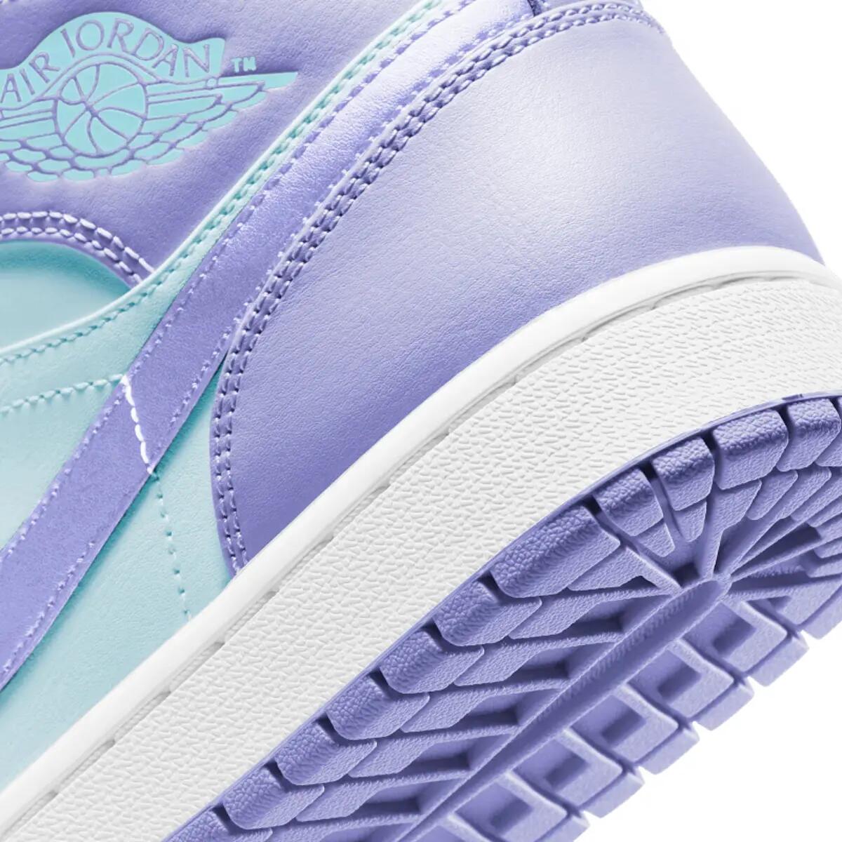 Jordan 1 Mid Purple Aqua 4/4