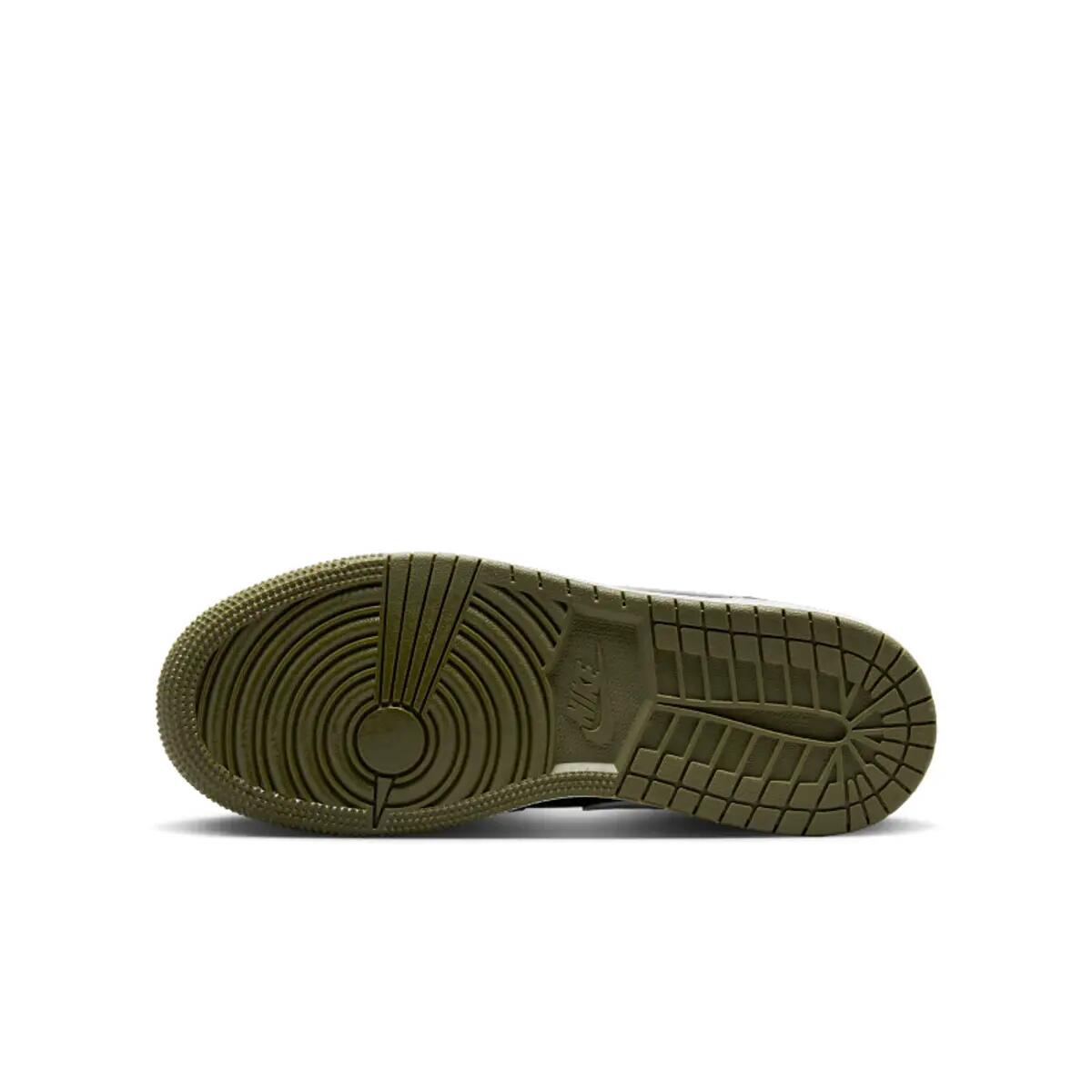 Jordan 1 Mid Black White Olive (GS) 3/6