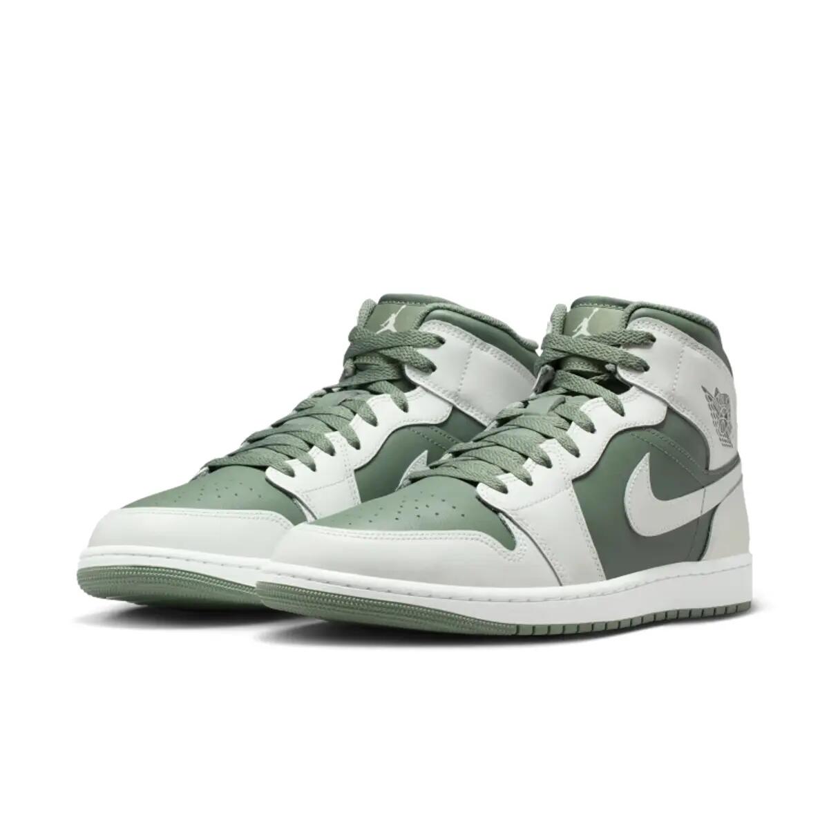 Jordan 1 Mid Summit White Vintage Lichen 4/6