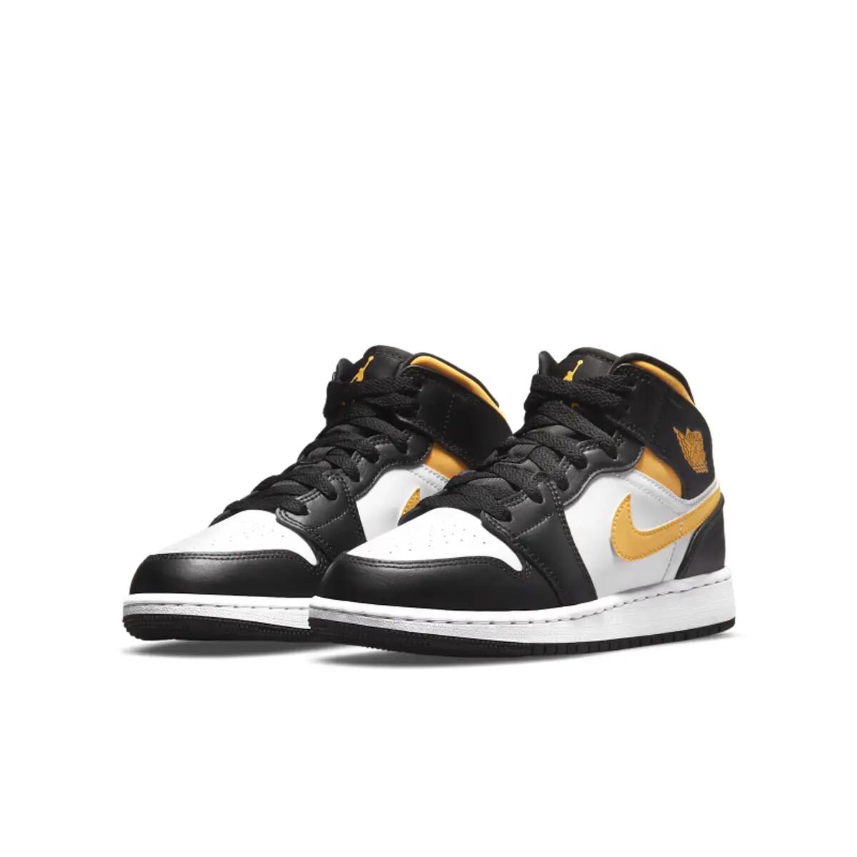 Chaussures  1 Mid White Pollen Black 5/6