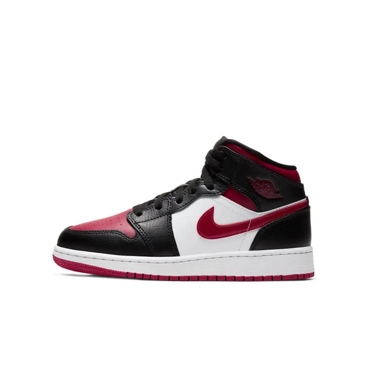 Jordan 1 Mid Bred Toe (GS) 3/6