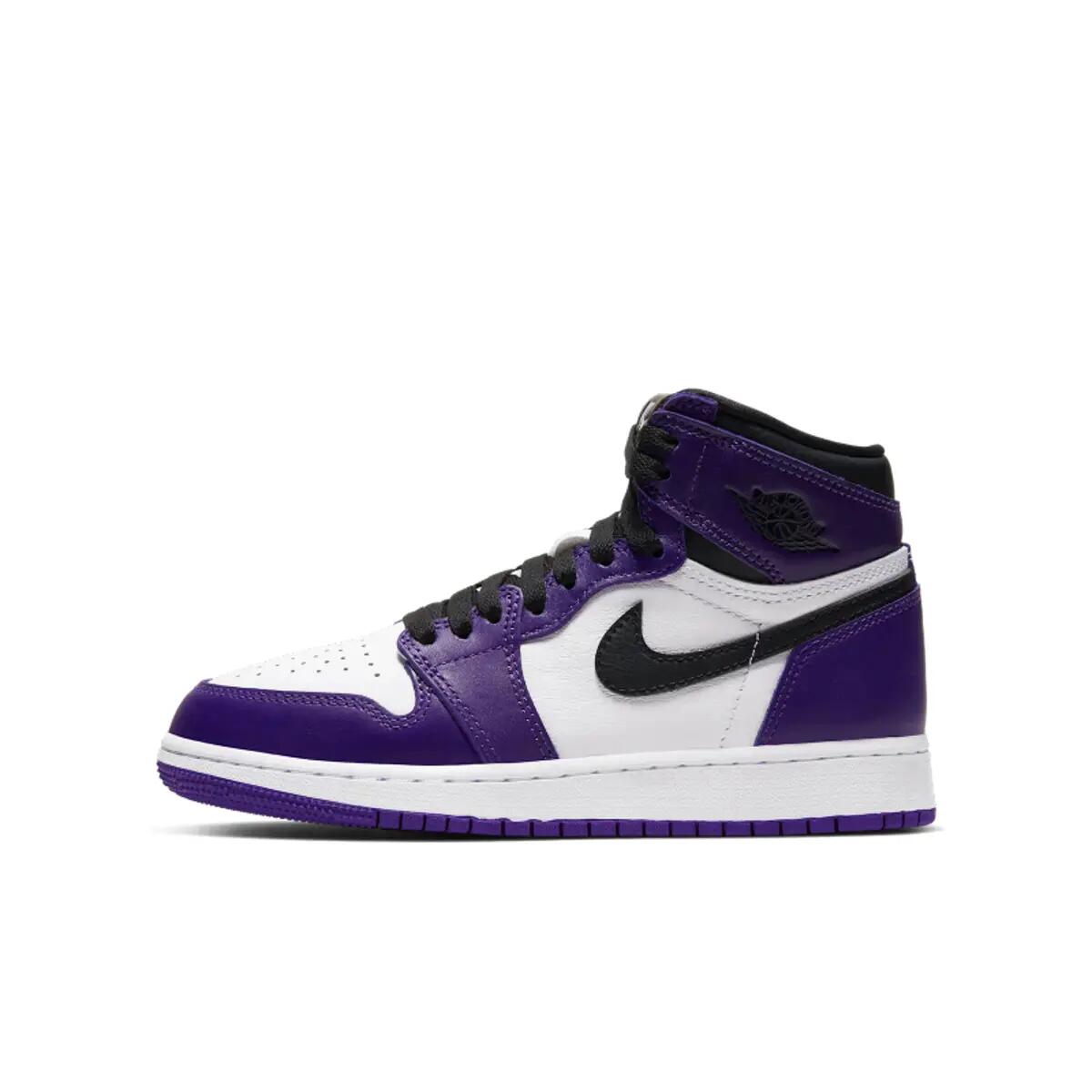 Jordan 1 Retro High Court Purple White (GS) 3/6