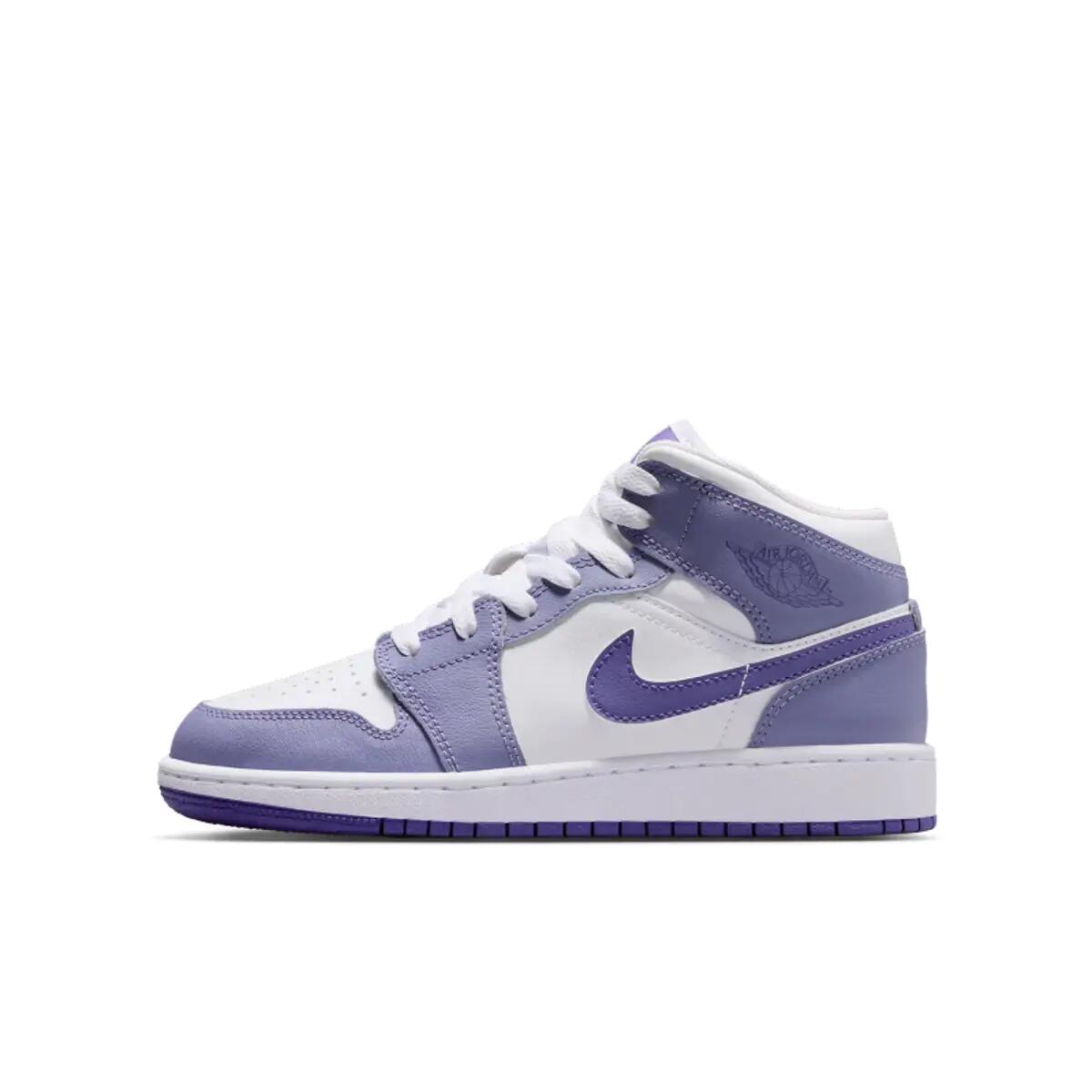 Jordan 1 Mid Dusty Amethyst White Court Purple (GS) 3/6