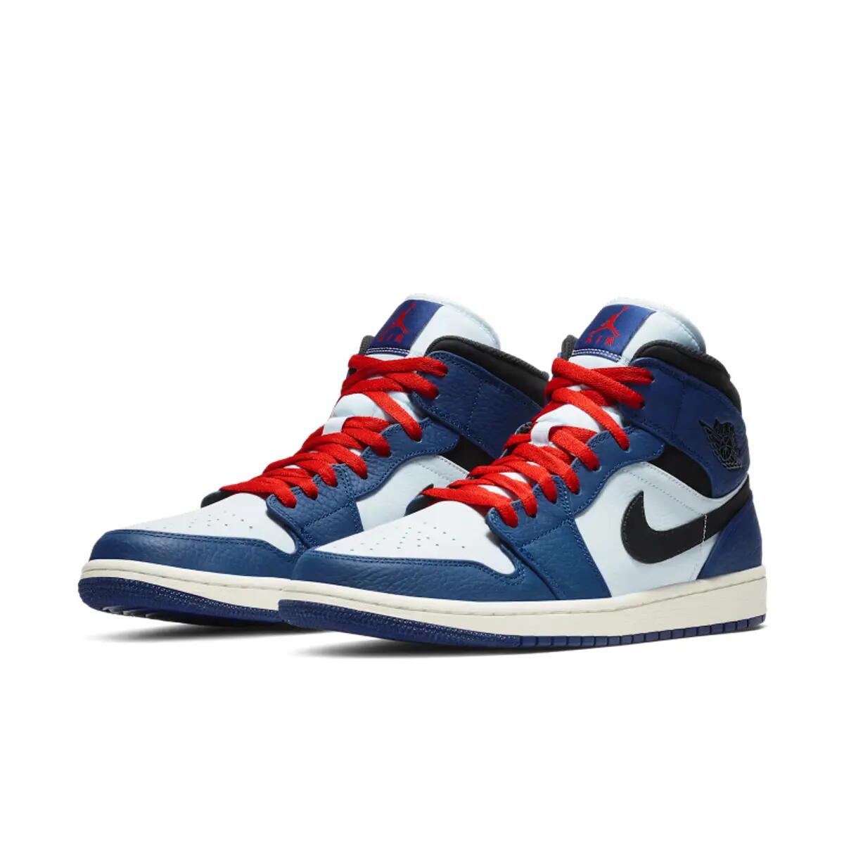 Jordan 1 Mid Deep Royal Blue Black 5/6