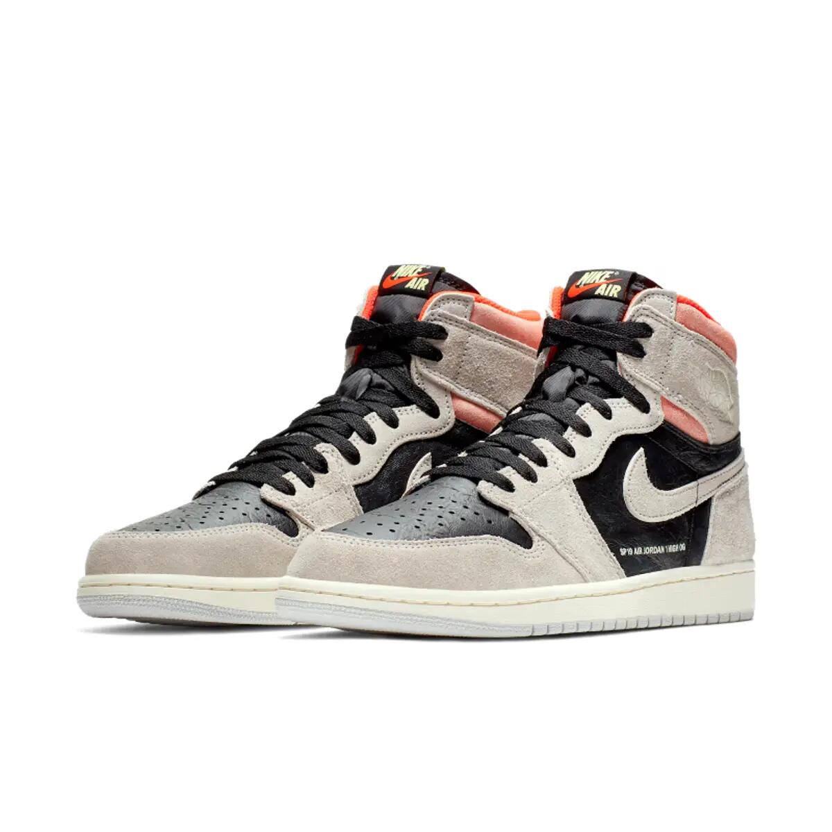 Jordan 1 Retro High Neutral Grey Hyper Crimson 4/6