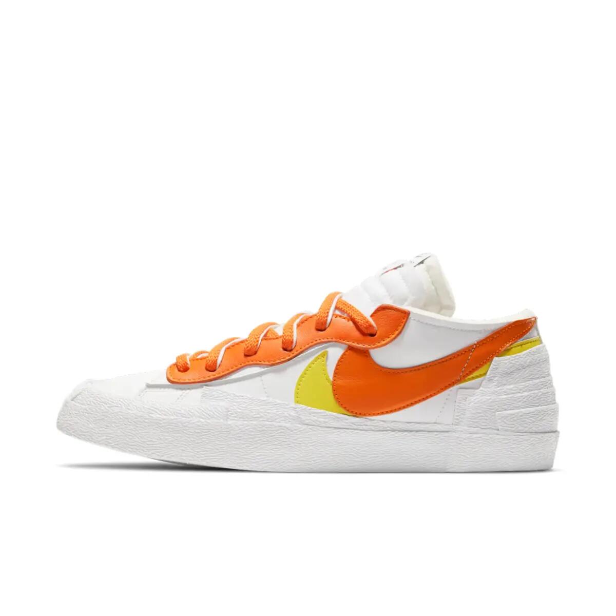 Nike Blazer Low sacai White Magma Orange 2/6