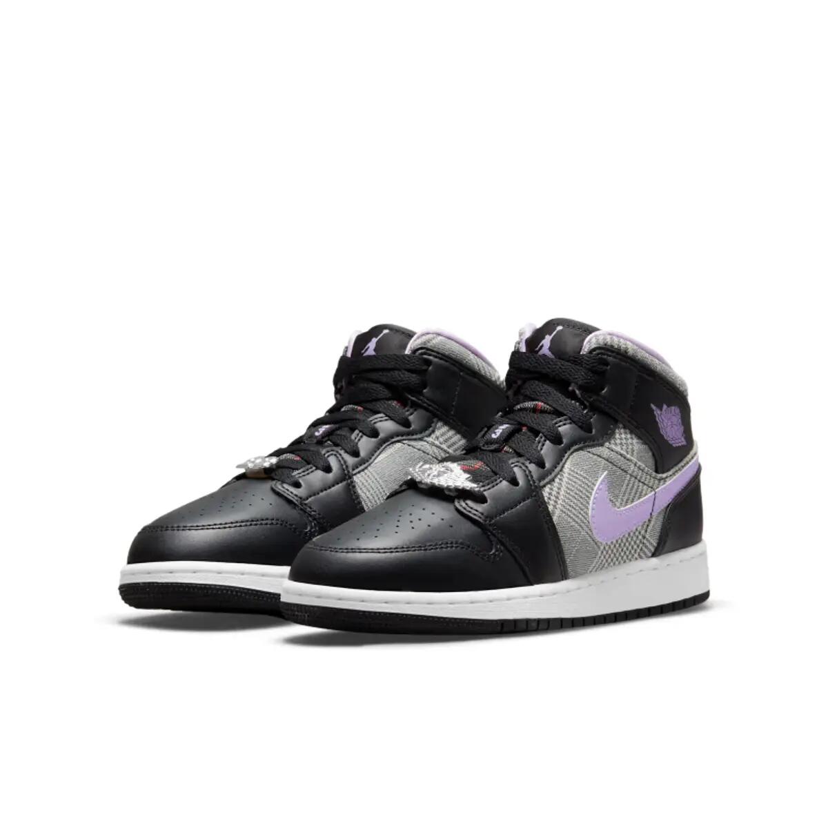 Jordan 1 Mid SE Houndstooth (GS) 4/6