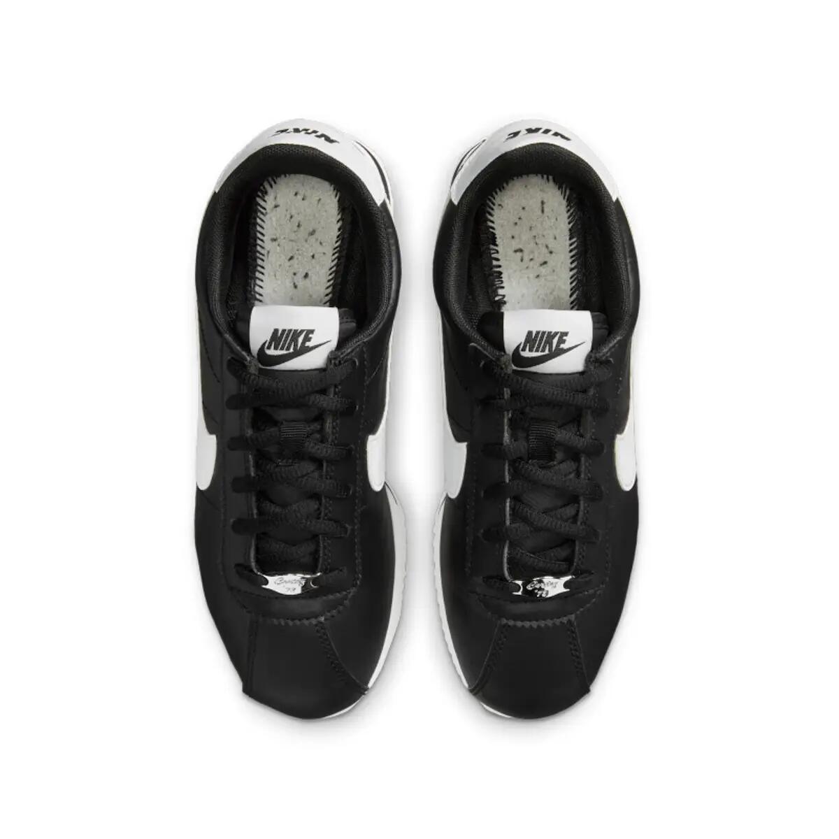 Nike Cortez Basic Leather Black White (GS) 4/6