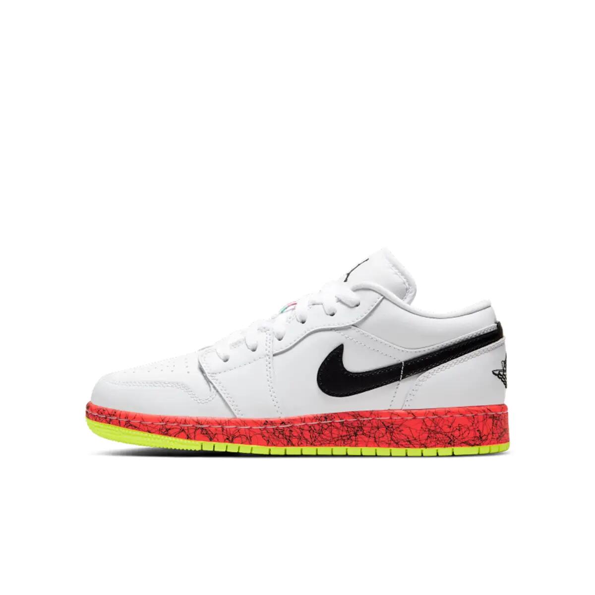 Jordan 1 Low Multi-Color Midsoles White (GS) 3/6