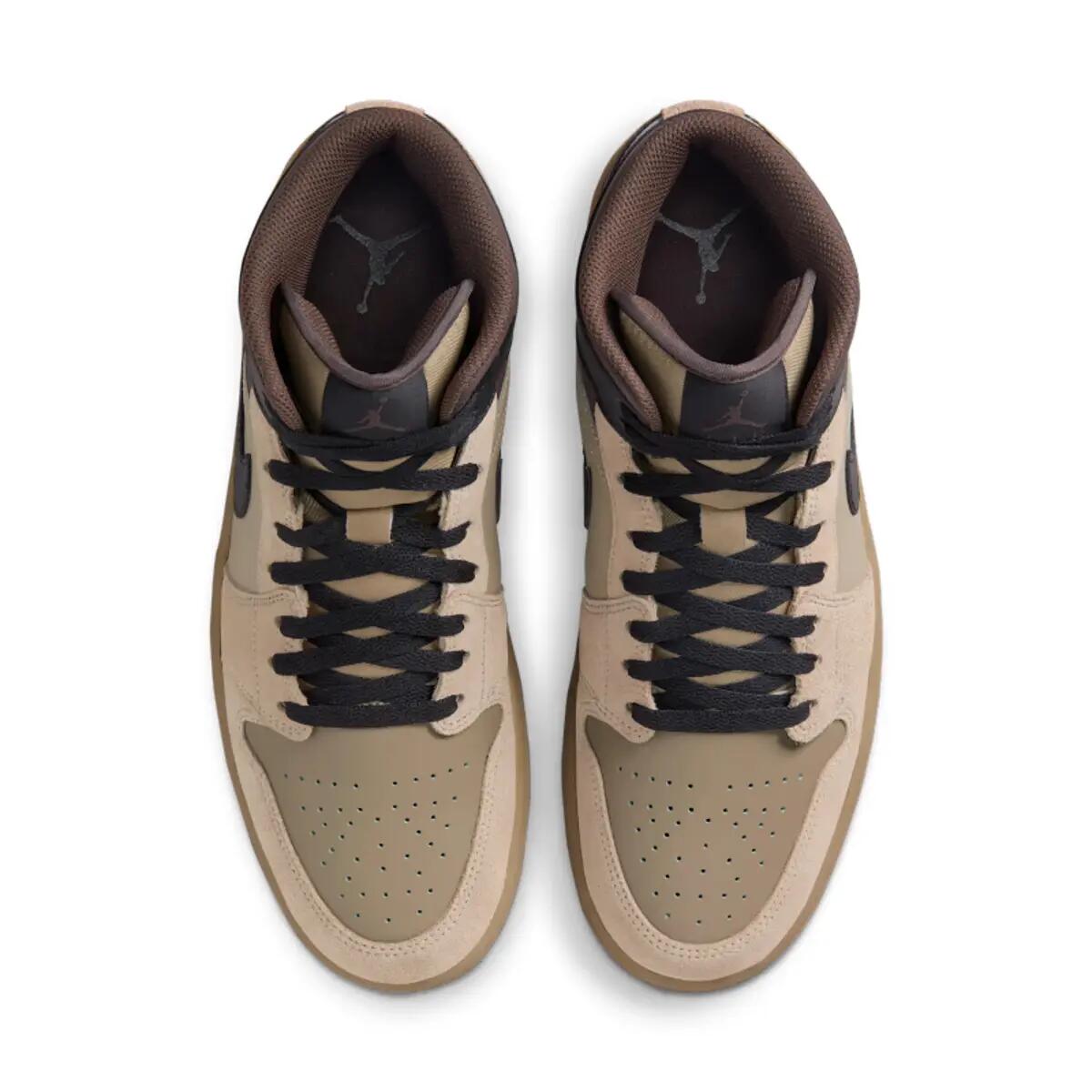 Jordan 1 Mid Khaki Baroque Brown 5/6