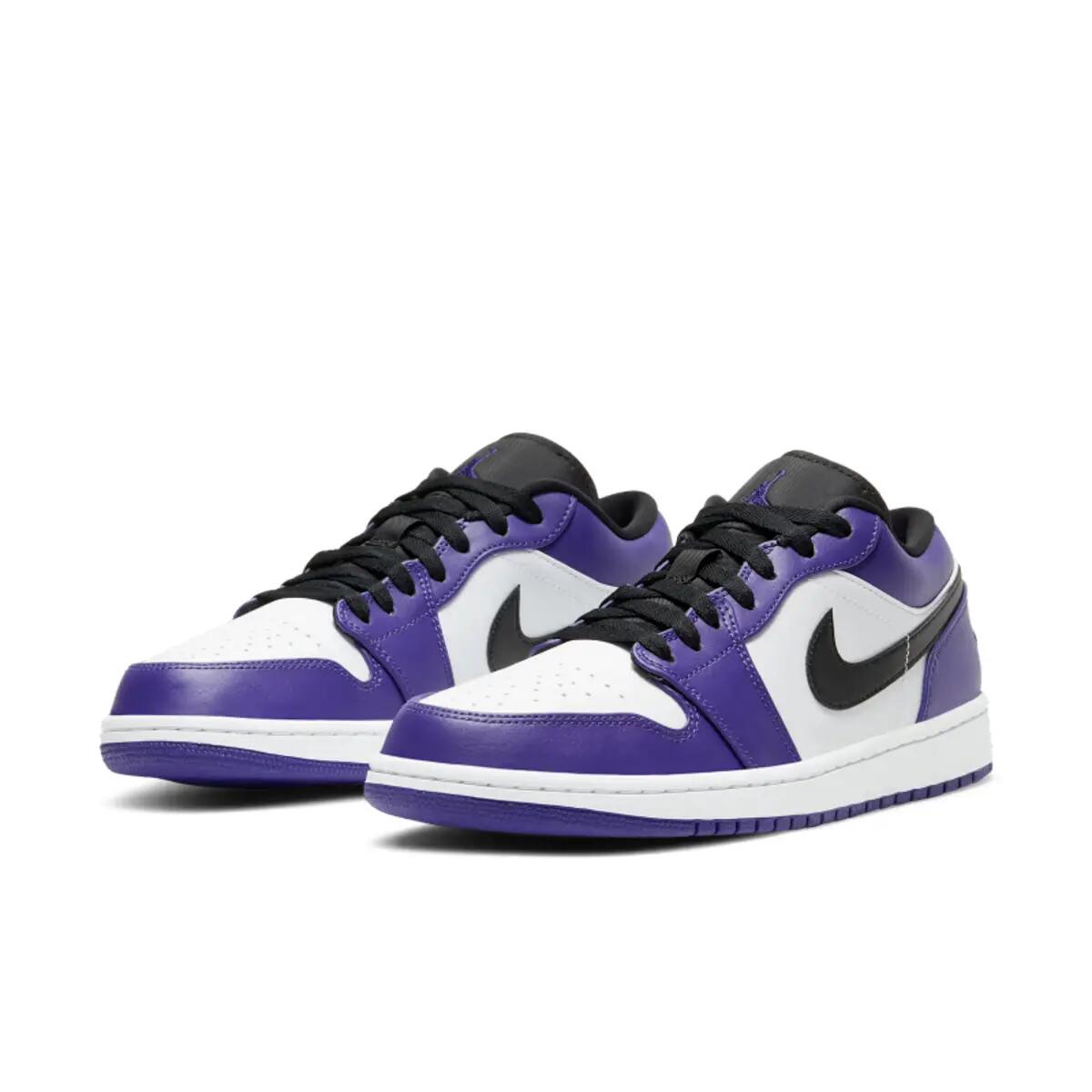 Jordan 1 Low Court Purple White 5/6