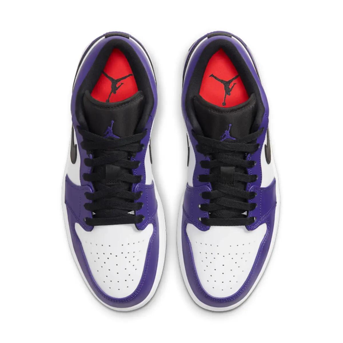 Jordan 1 Low Court Purple White 4/6