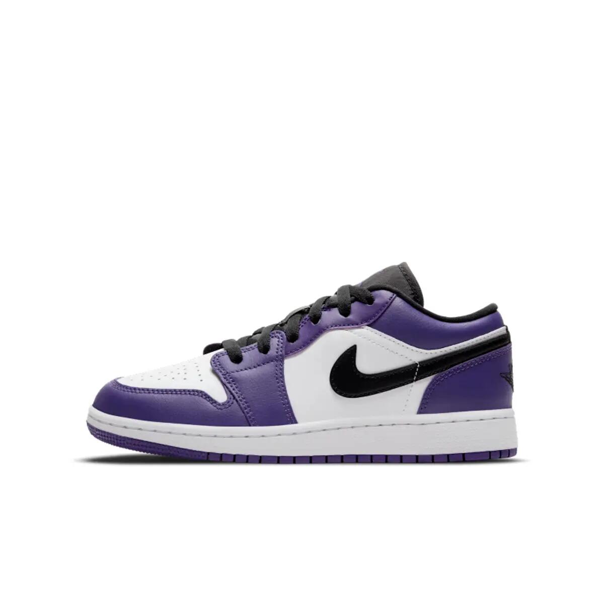 Jordan 1 Low Court Purple White (GS) 2/6
