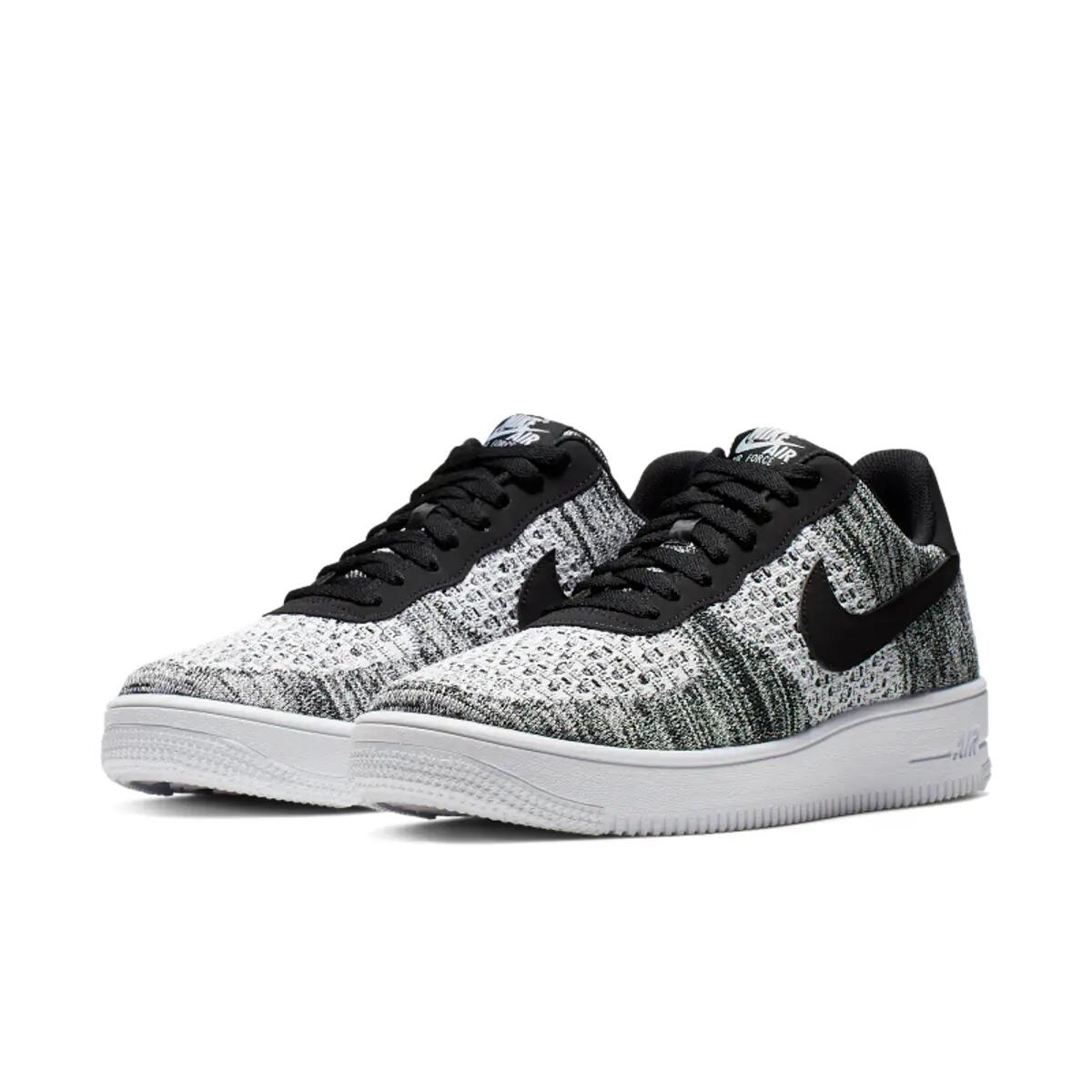 Nike Air Force 1 Flyknit 2 Black Pure Platinum 4/7