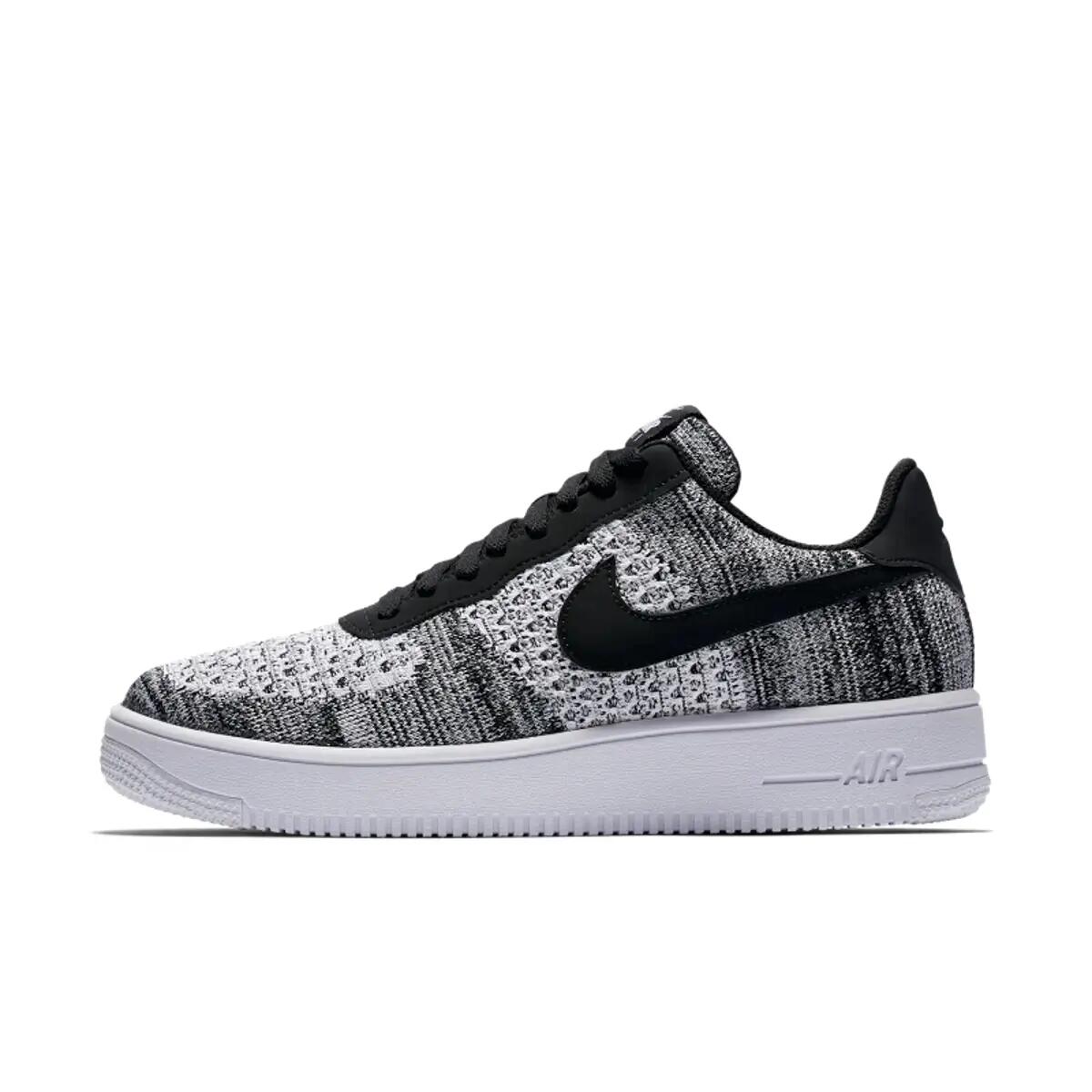 Nike Air Force 1 Flyknit 2 Black Pure Platinum 3/7