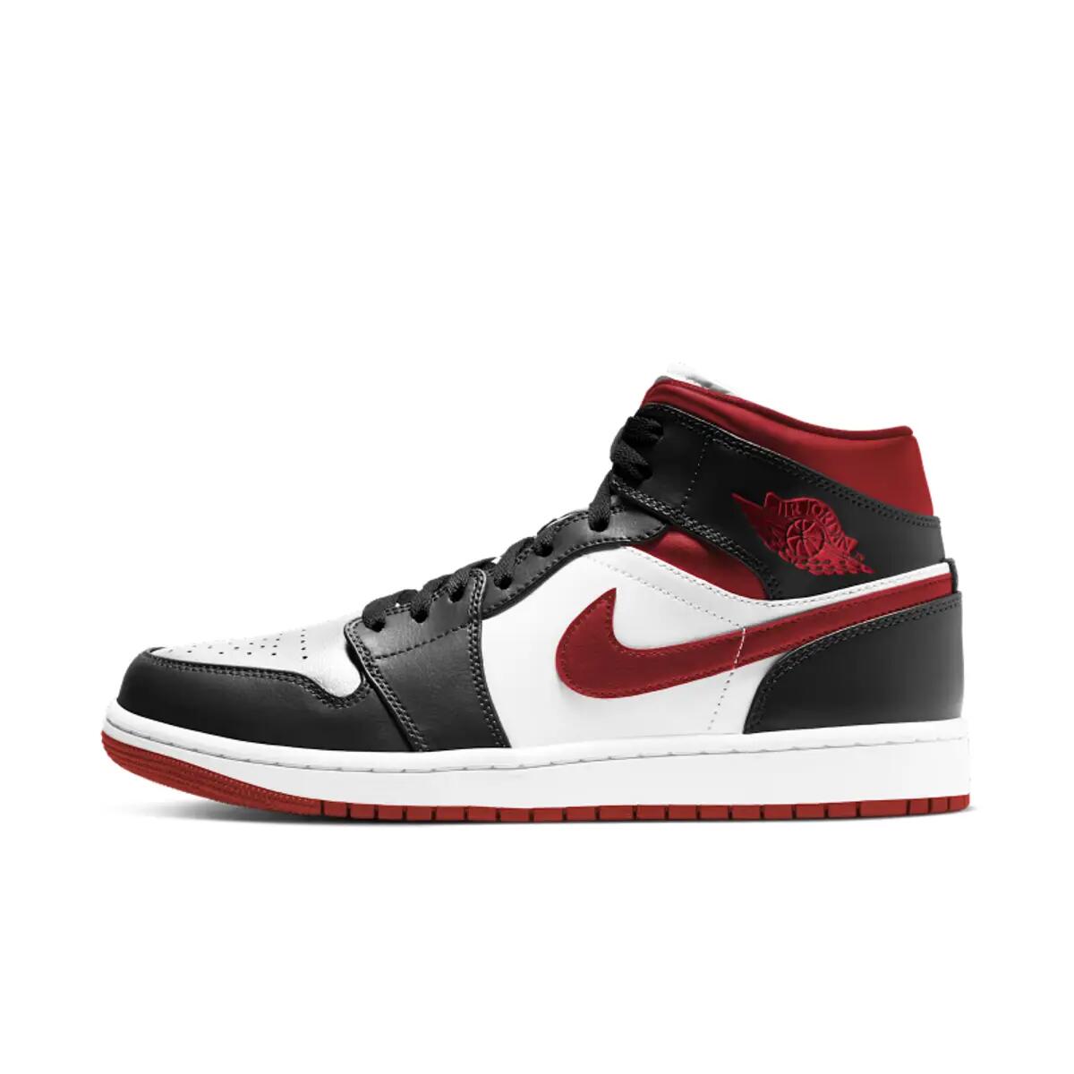 Air Jordan 1 Mid Gym Red Black White 2/5
