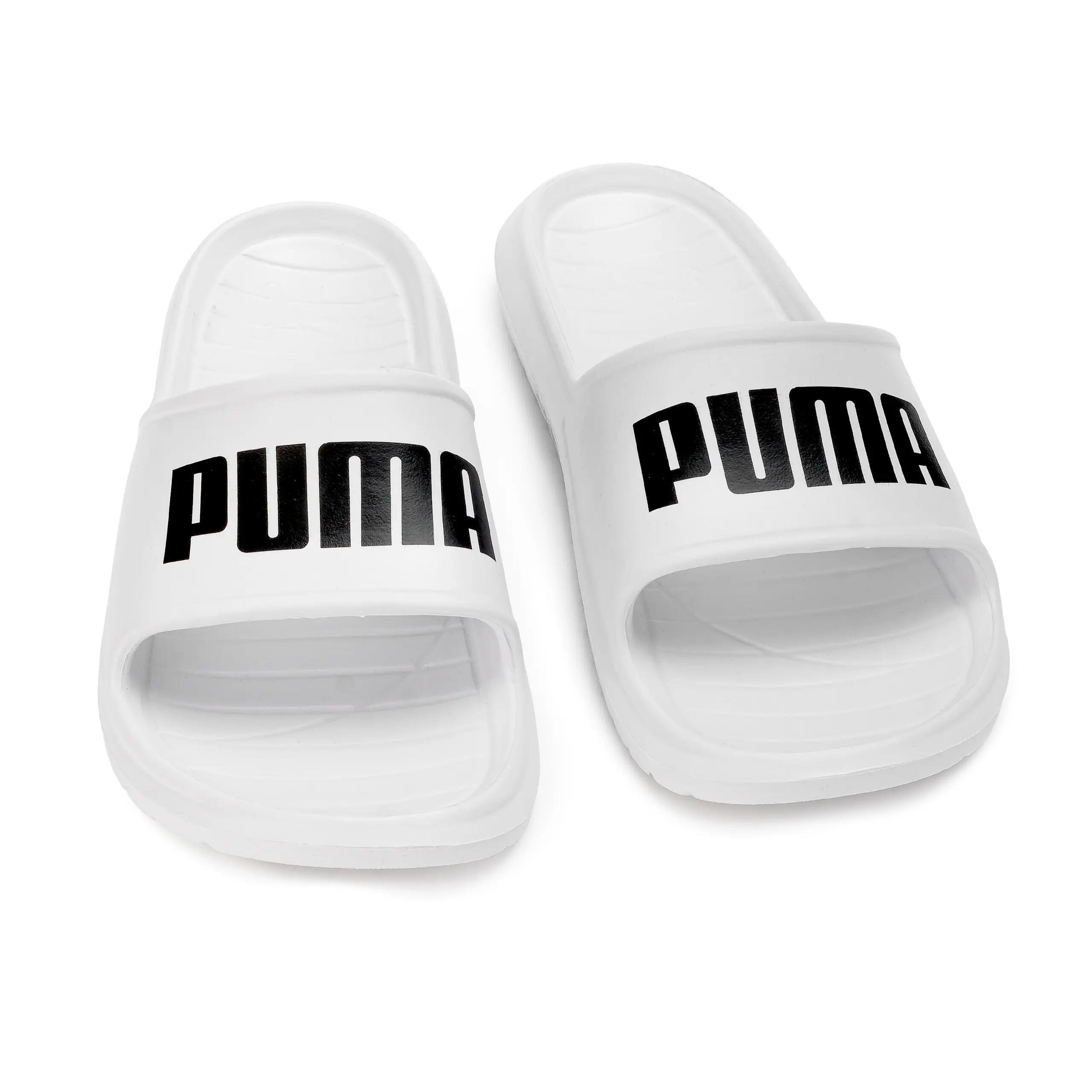 Chinelos de dedo Puma Divecat V2 Lite Slide Flip Flops, Branco, Unissex 3/7