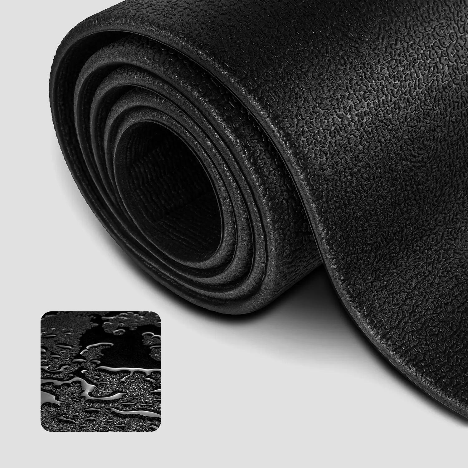 Tapis De Yoga Fitness Motif/style Uni (Noir) Taille unique 6/7