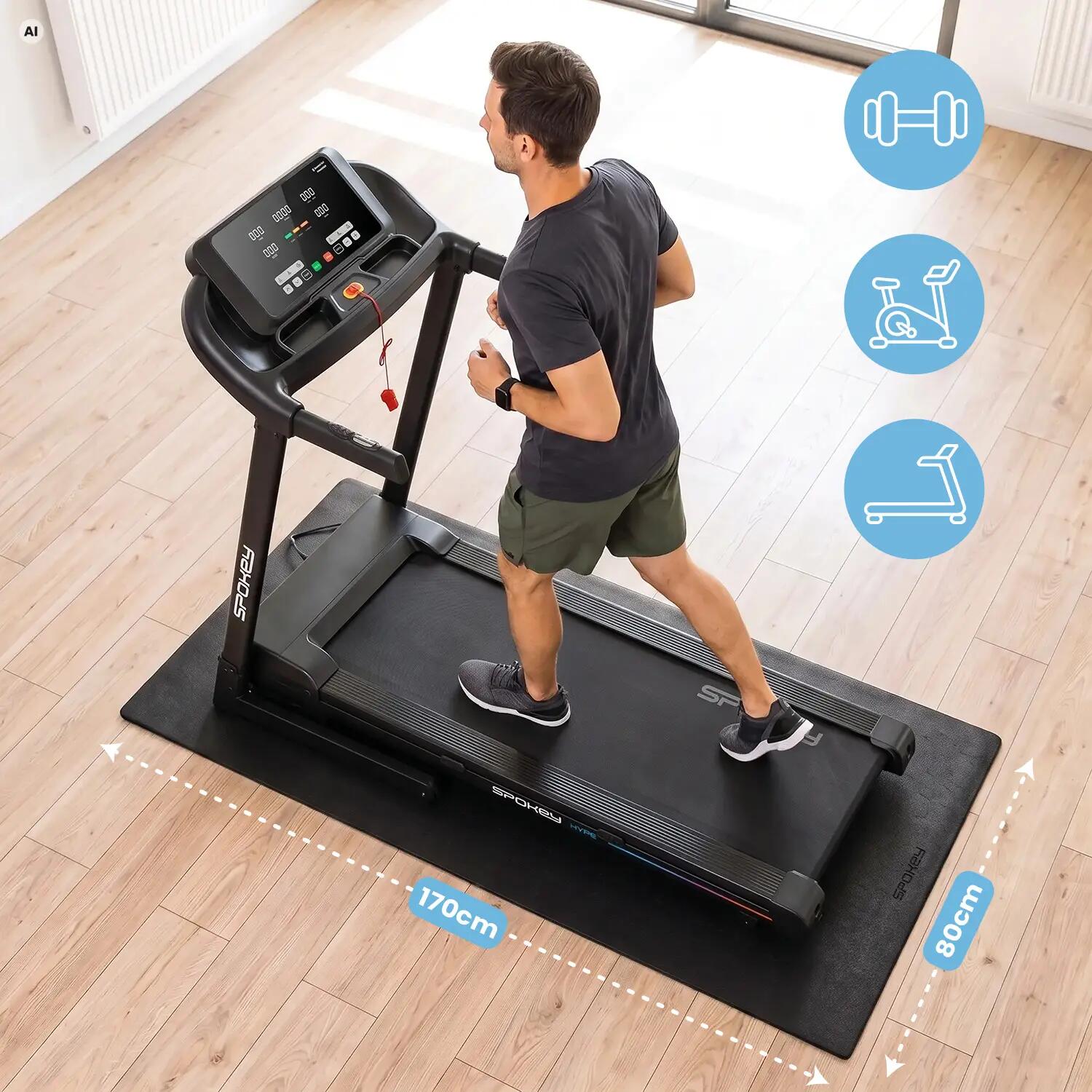 Mata ochronna pod sprzęt cardio i fitness Spokey Equi Mat 170 cm 3/8