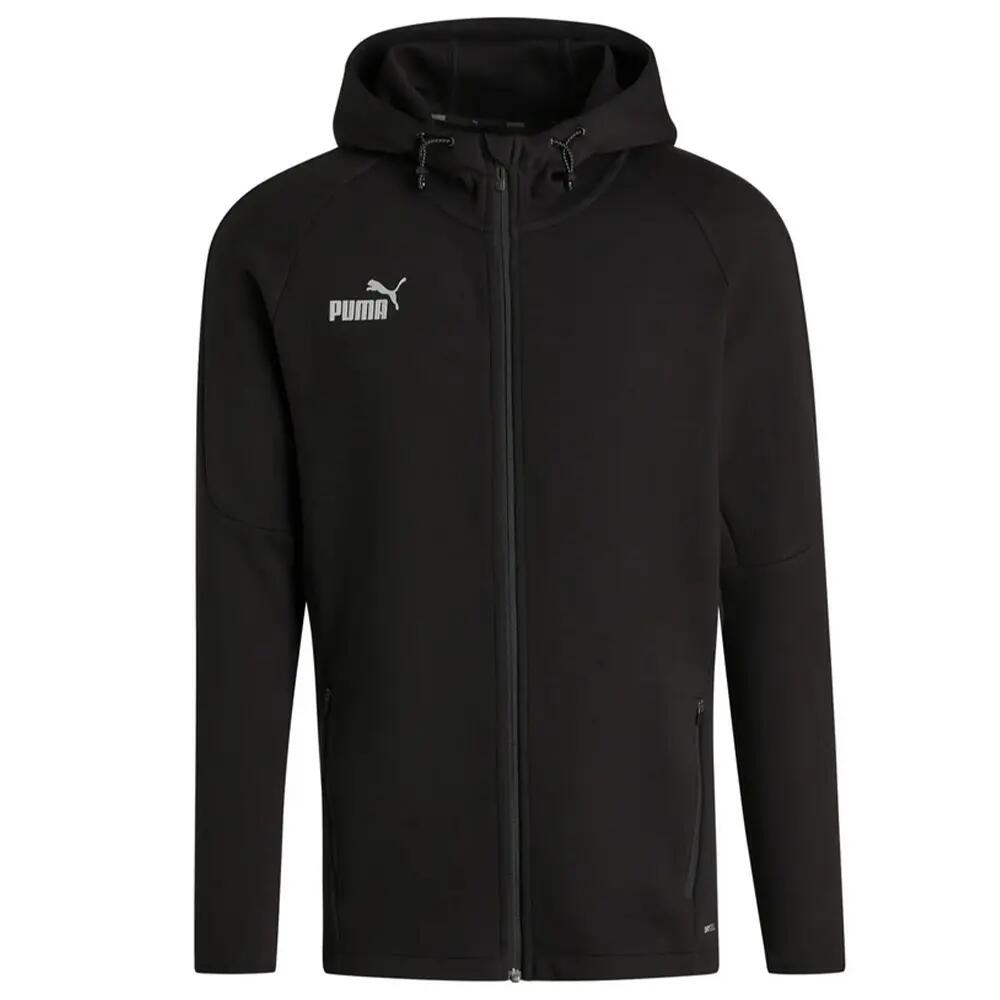 Heren TeamFINAL Casuals Full Zip Hoodie (Zwart) 1/7