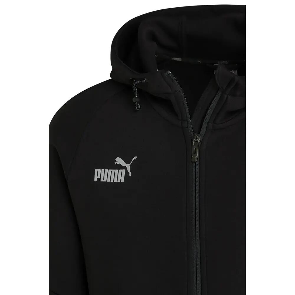 Heren TeamFINAL Casuals Full Zip Hoodie (Zwart) 4/7