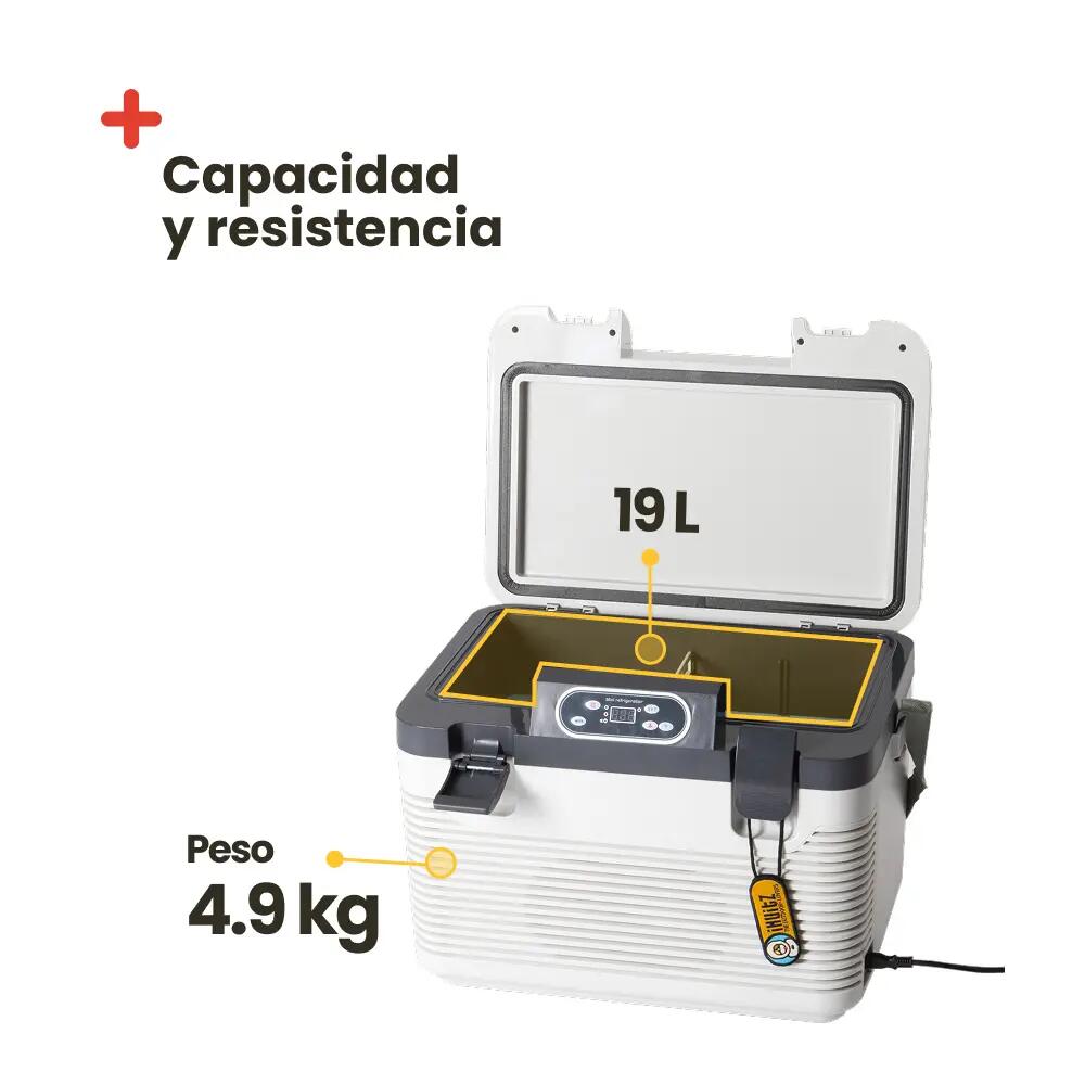 Nevera Portátil Inuitz Termoelectrica 19 litros 12/220V 4/5