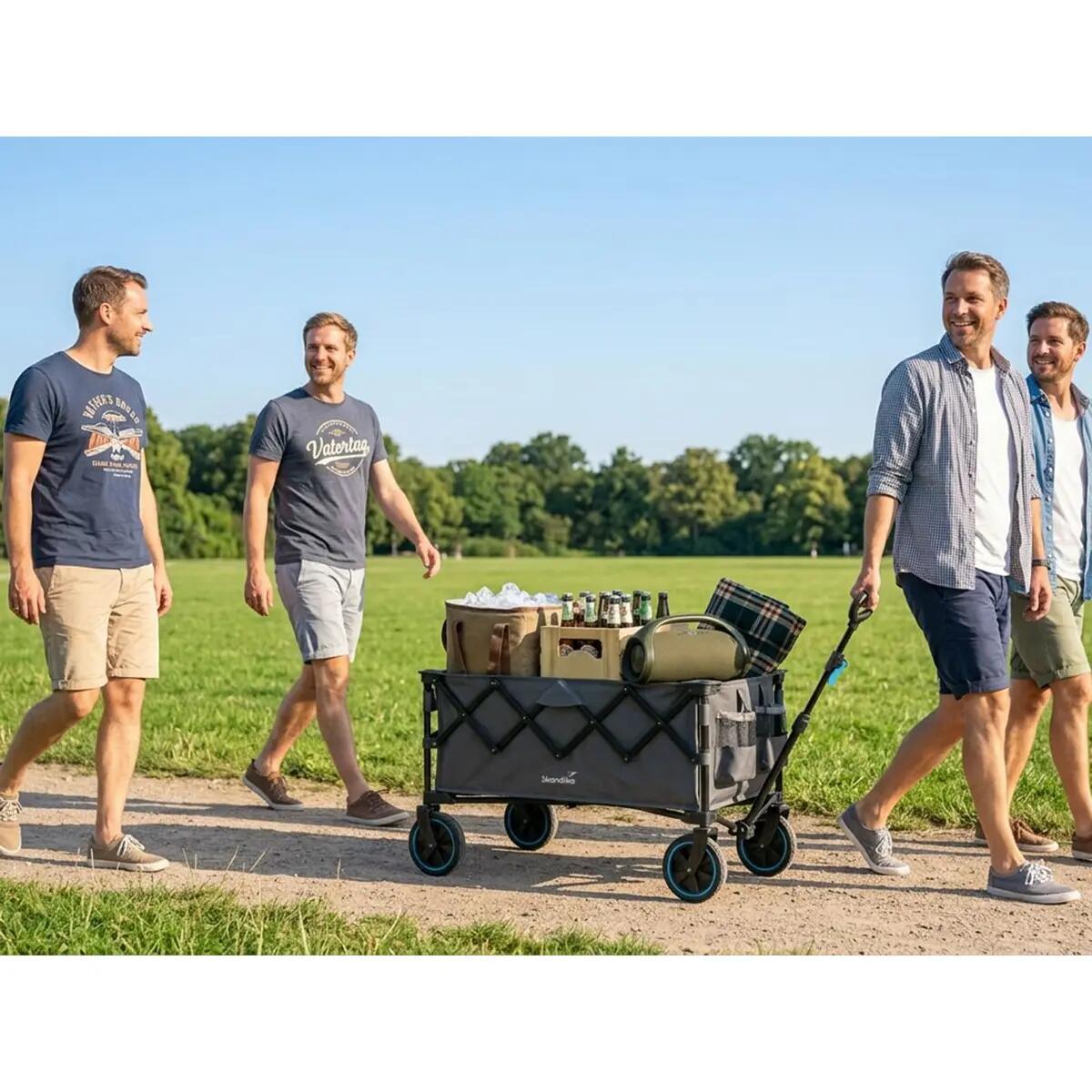 Carrinho de mão dobrável Kjerre 128 – até 100 kg – 128 litros – pega ajustável 4/15