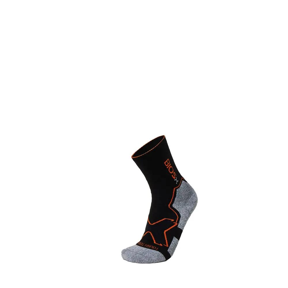 BIOSx Work Hiking Compression Socks Merino Wool Bamboo Black