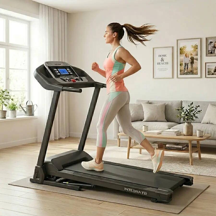 Elektrisches Laufband Integra T2 klappbar Steigung 10% 16 km/h 120kg Belastung 2/4
