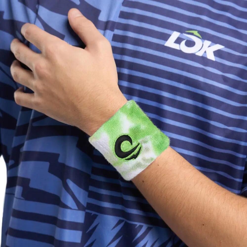 LOK TYEDYE WRISTBAND SHORT GREEN 2/2