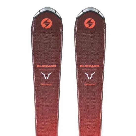 Skis - Ski alpin - Enfants - Brahma JR - Avec fixations FDT JR 7 - Rouge
