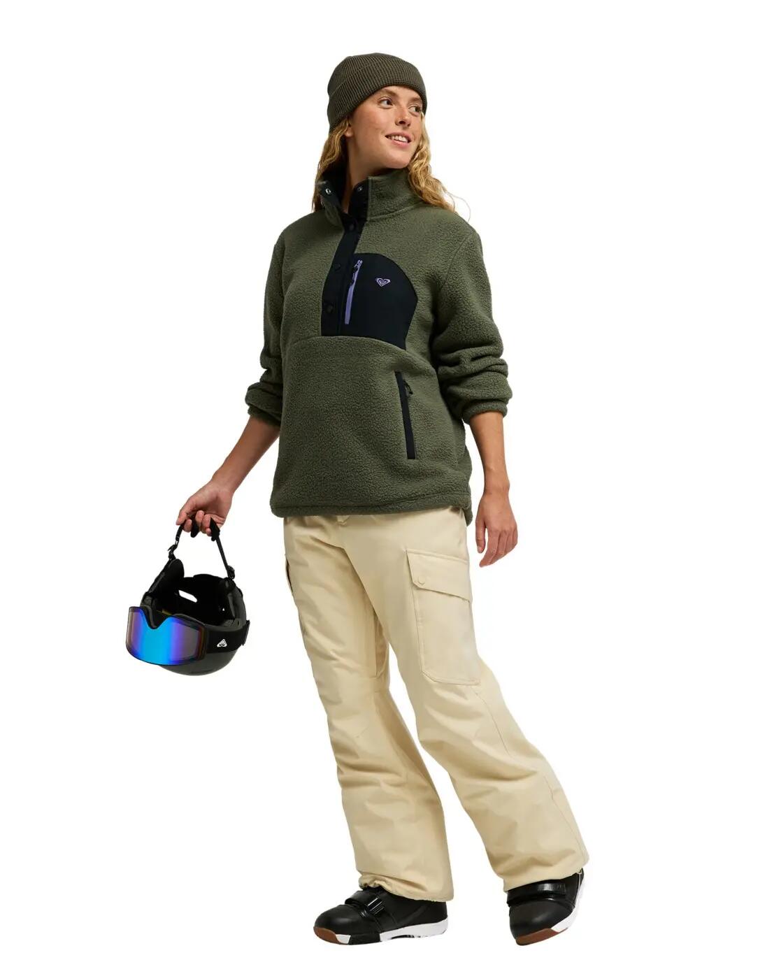 Pantalon de snow technique 20K PASSIVE TRACKS Beige Femme 4/4
