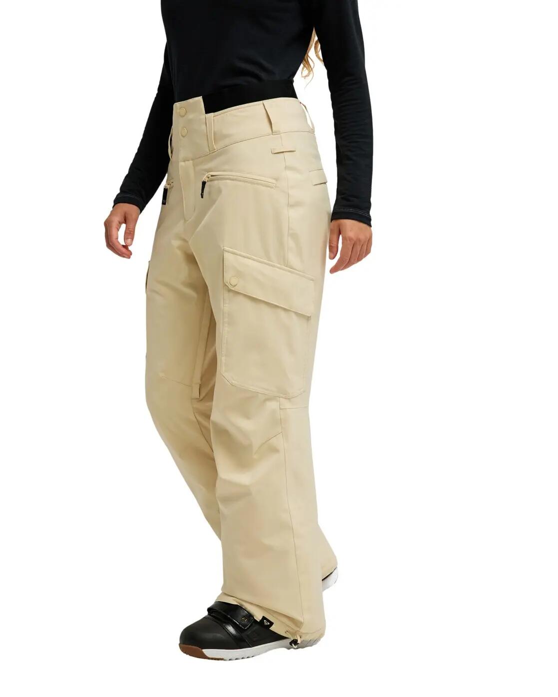 Pantalon de snow technique 20K PASSIVE TRACKS Beige Femme 3/4