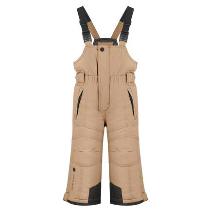 Salopette de ski - garçons - imperméable, réglable - almond brown