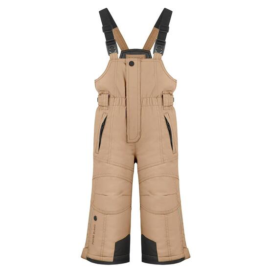 Salopette de ski - garçons - imperméable, réglable - almond brown