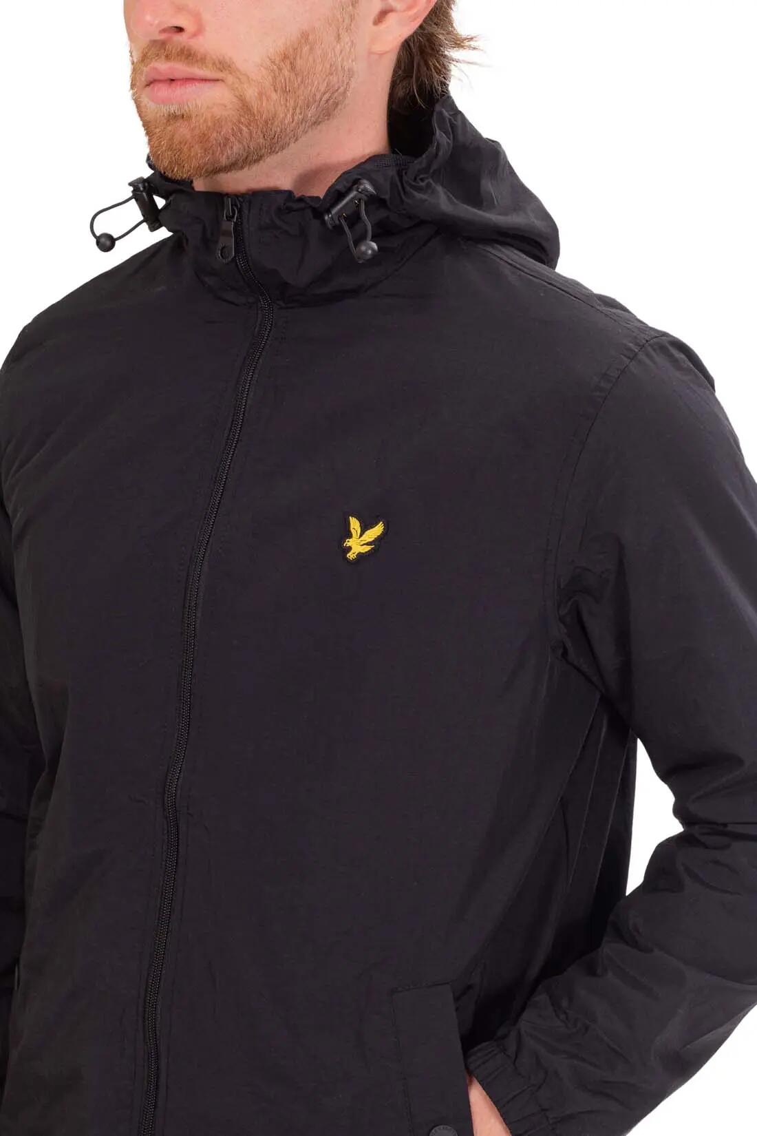 Veste coupe-vent - homme - capuche, doublure mesh - noir 4/6