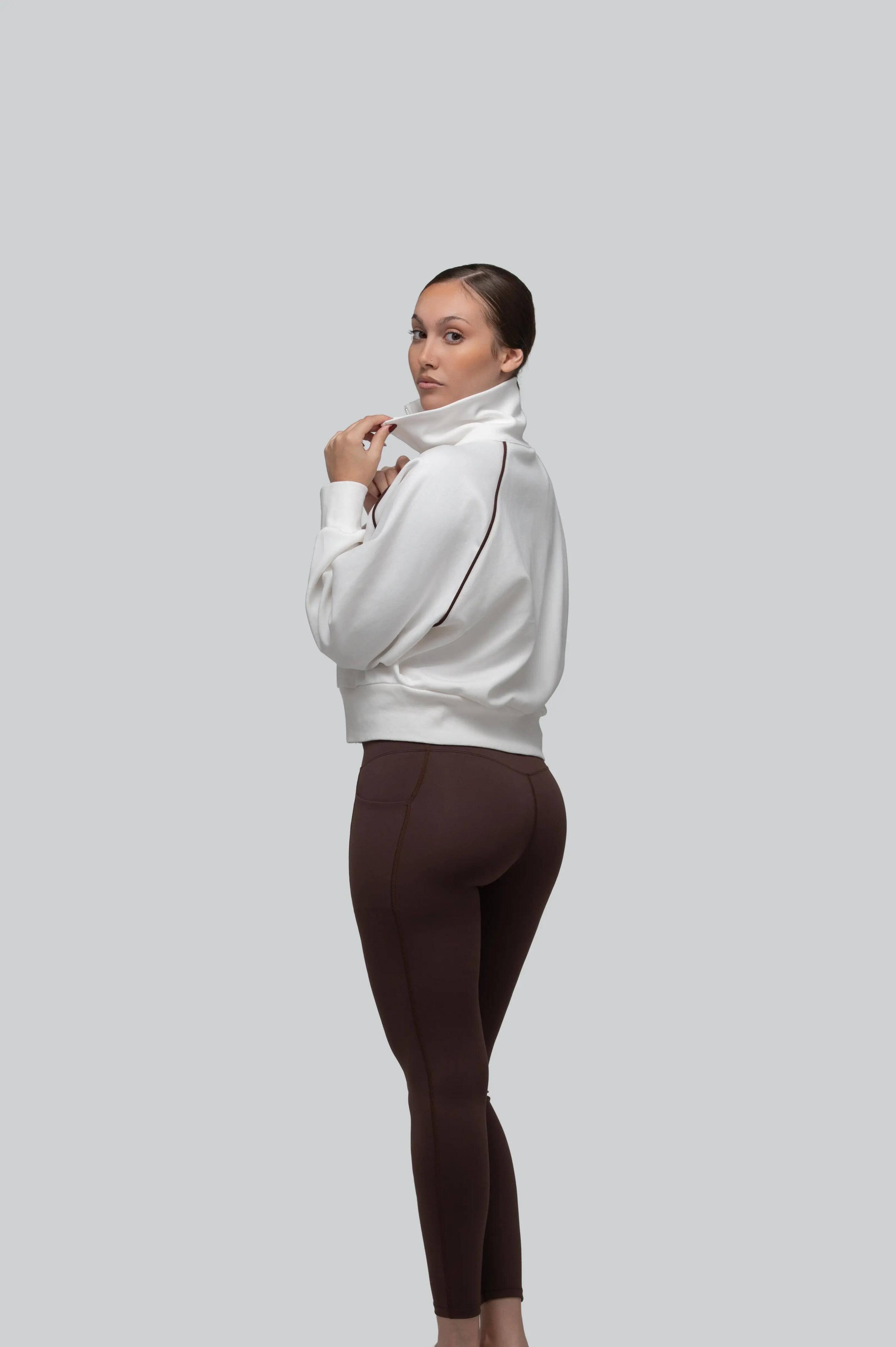Jaqueta Boston, Roupa de Padel, Tênis Feminino, BB-Sport, Creme 2/4